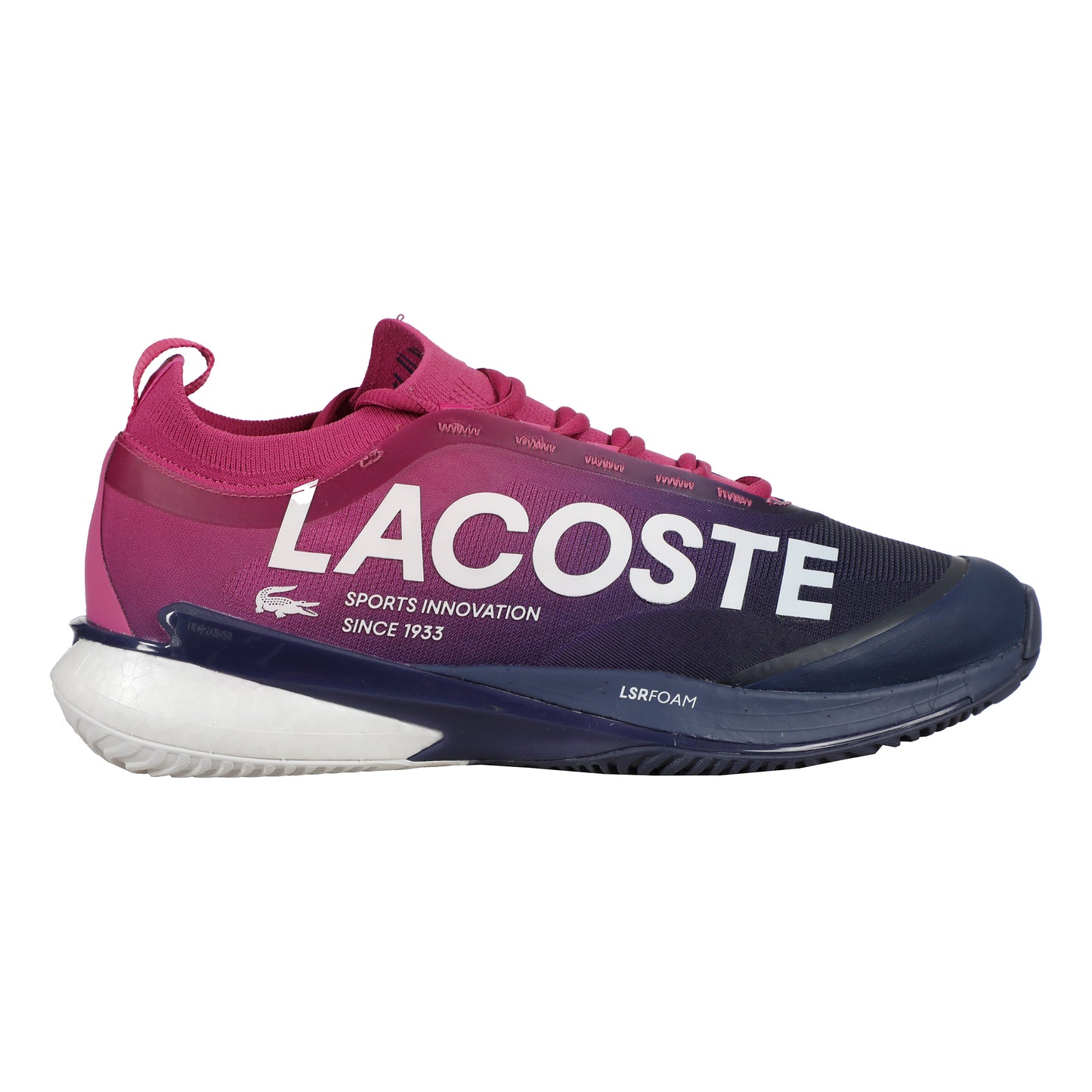 Lacoste AG-LT LITE Zapatilla Tierra Batida Hombres-Rosa,Azul Oscuro
