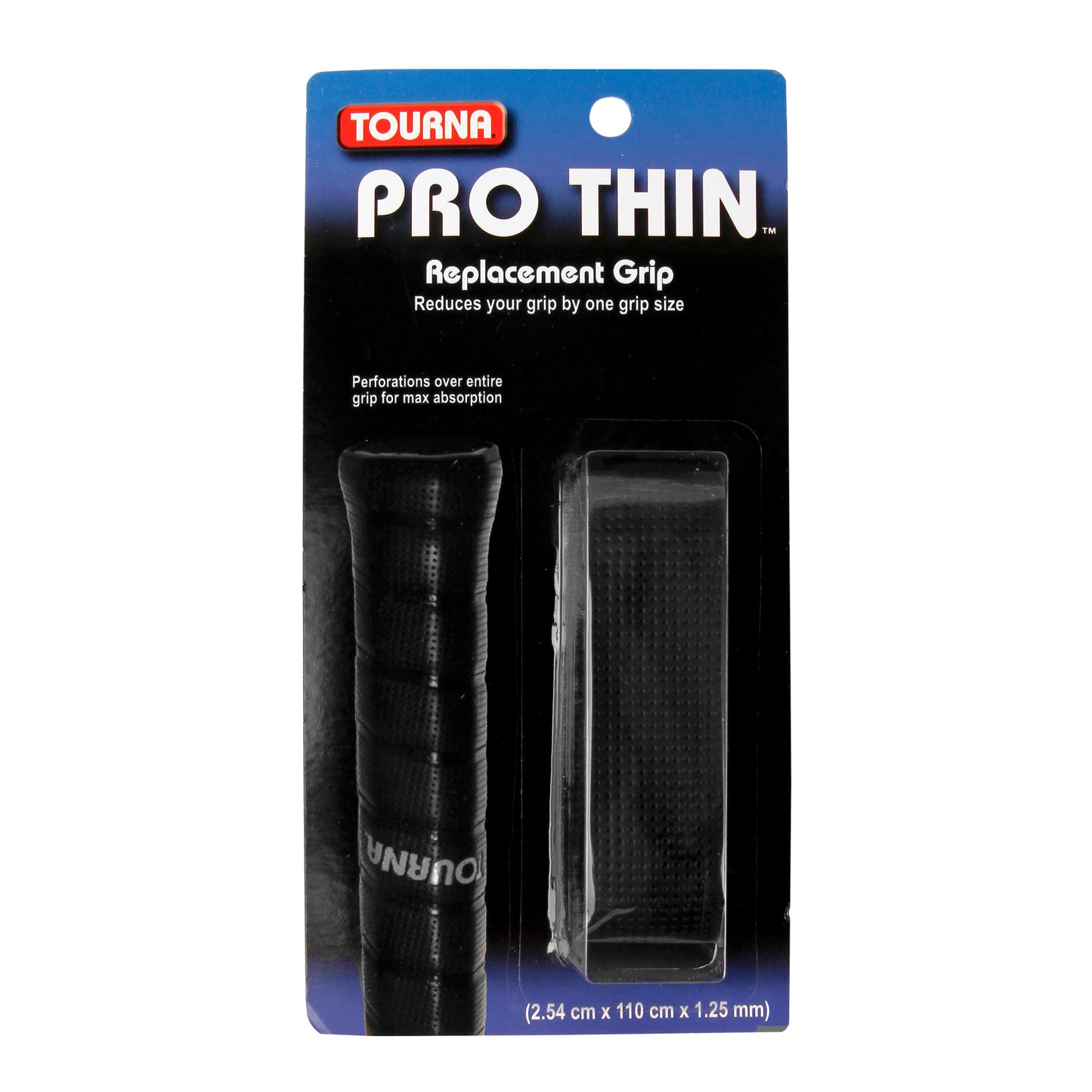 Tourna Pro Thin Grip Pack De 1-Negro