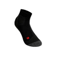 TE2 Short Calcetines De Tenis Mujeres-Negro,Gris Oscuro