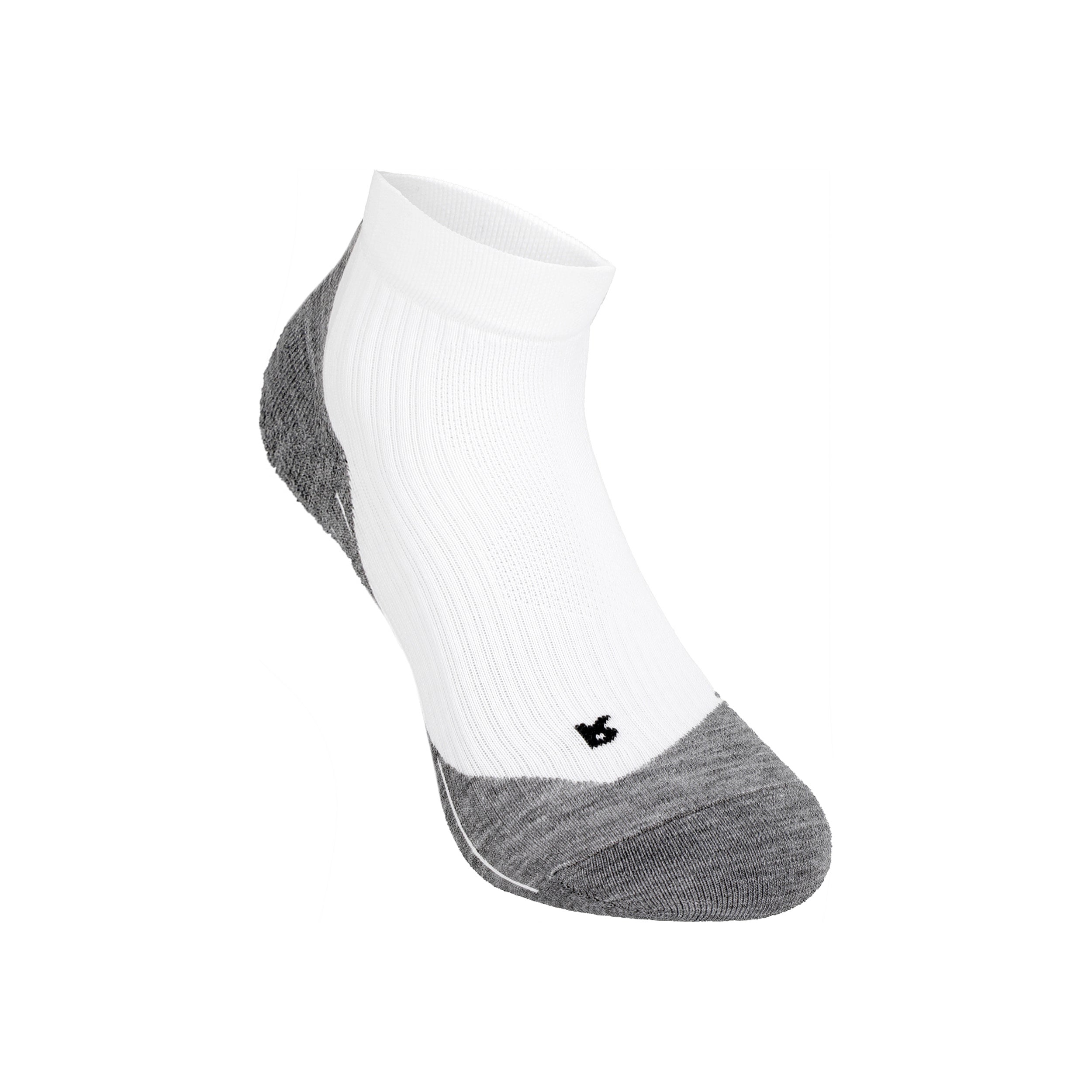 Falke TE4 Short Calcetines Deporte Mujeres-Blanco,Gris Oscuro