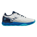 Wave Enforce Court Zapatilla todas las superficies Hombres - blanco, azul oscuro