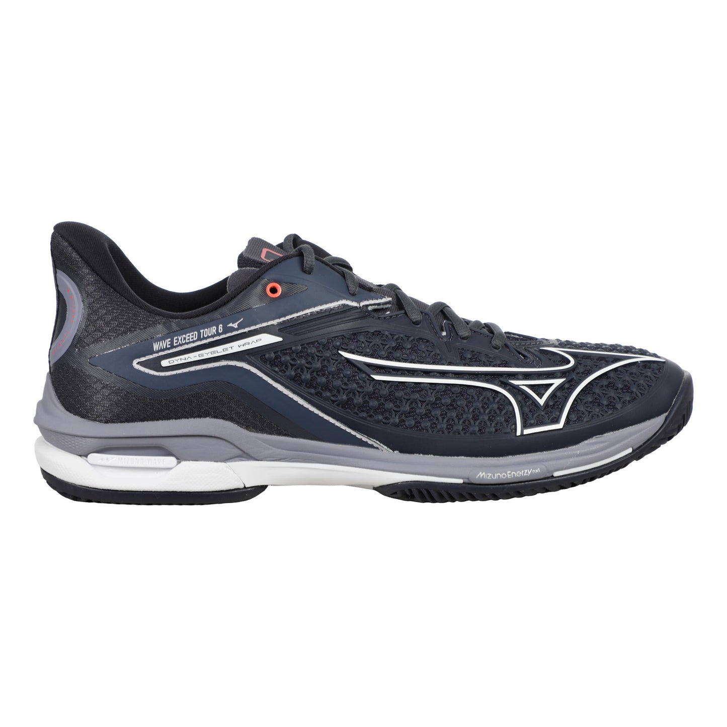 Mizuno Wave Exceed Tour 6 Zapatilla Tierra Batida Hombres-Gris,Blanco