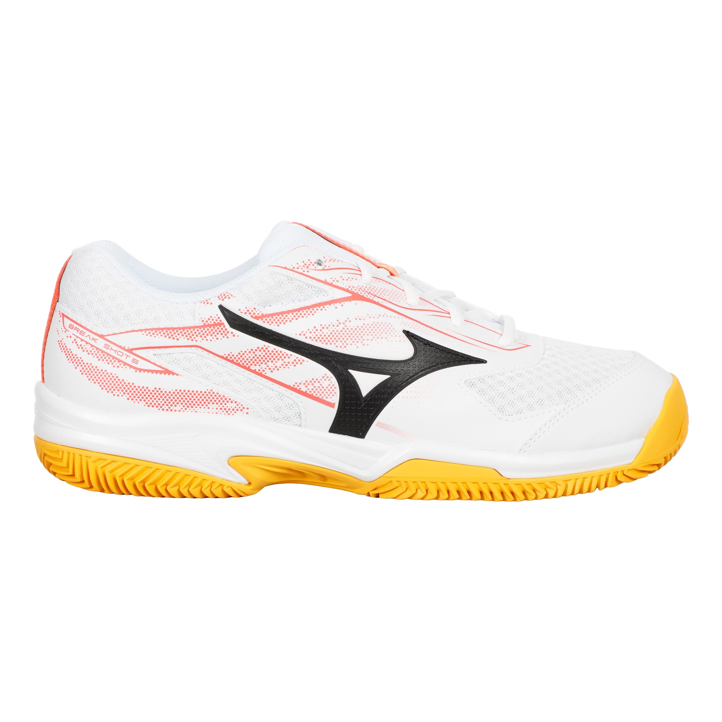 Mizuno Break Shot 5 Zapatilla Tierra Batida Hombres-Blanco,Coral