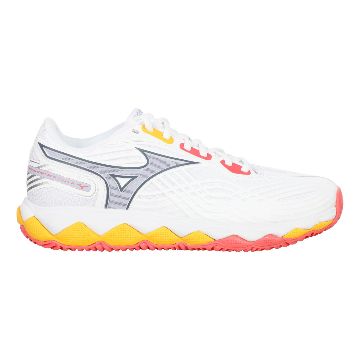 Mizuno Wave Enforce Tour 2 Zapatilla Tierra Batida Mujeres-Blanco,Azul Claro