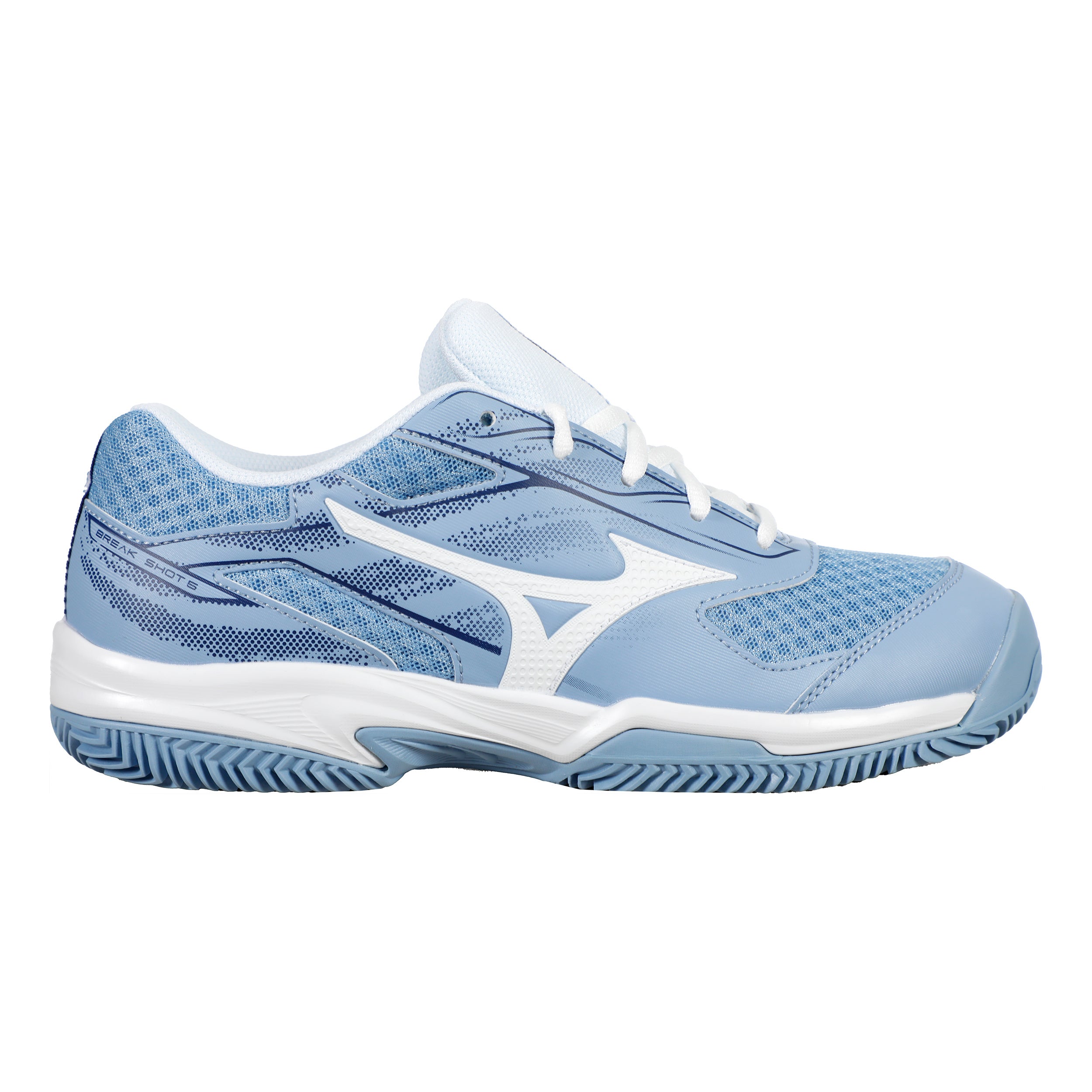 Mizuno Break Shot 5 Zapatilla Tierra Batida Mujeres-Azul,Blanco