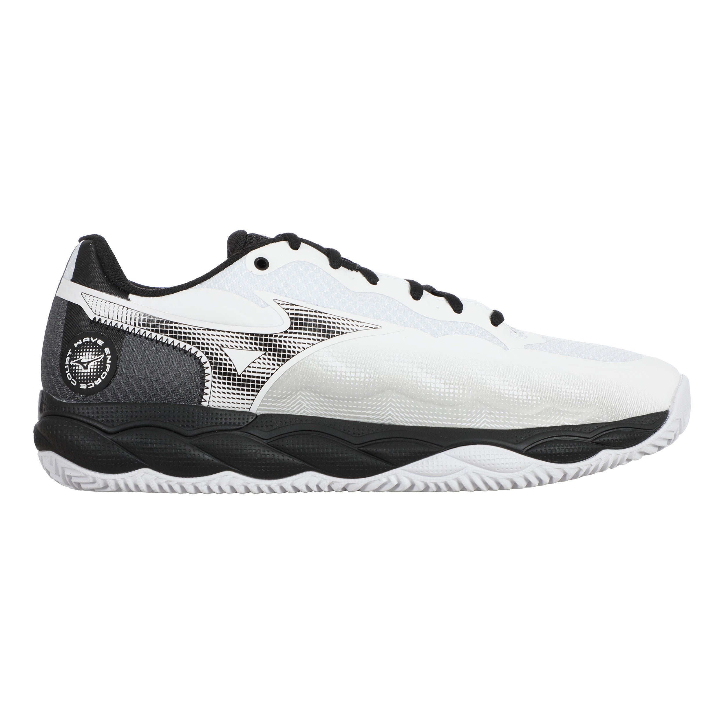 Mizuno Wave Enforce Court Zapatilla Tierra Batida Hombres-Blanco,Negro