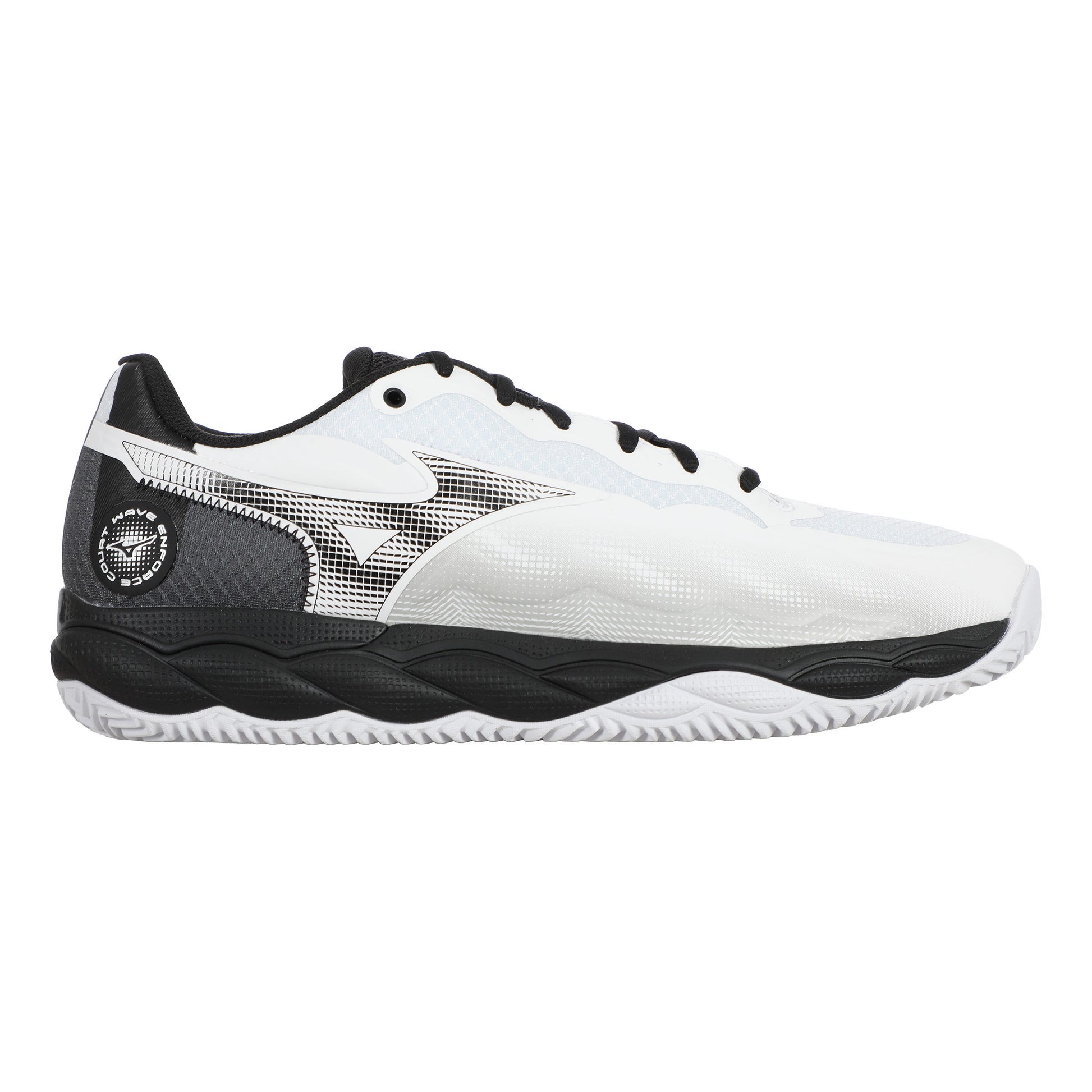 Mizuno Wave Enforce Court Zapatilla Tierra Batida Hombres-Blanco,Negro