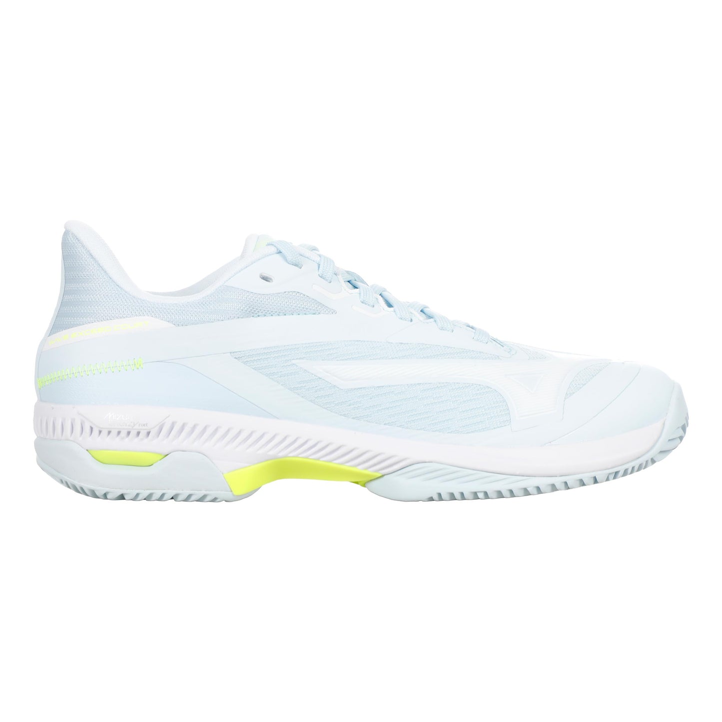 Mizuno Wave Exceed Court Zapatilla tierra batida Mujeres - blanco, azul claro