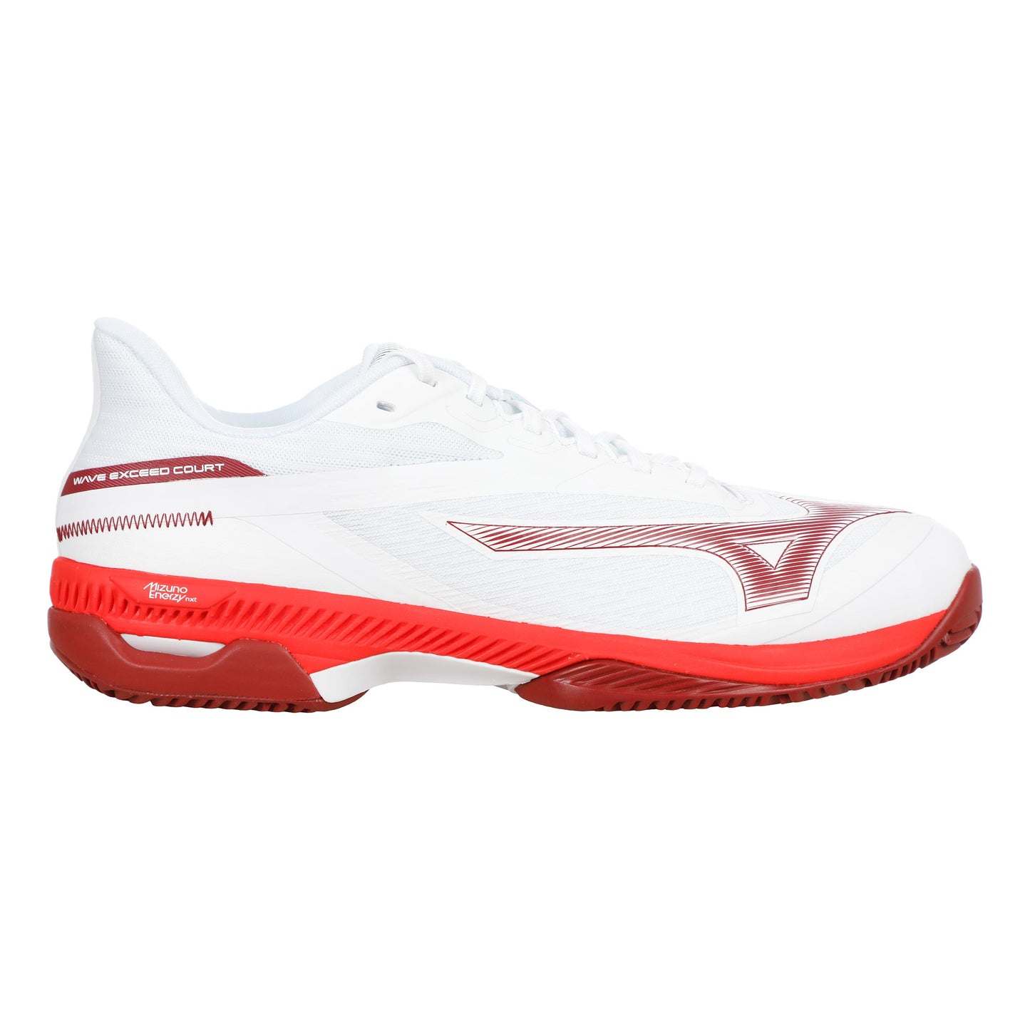 Mizuno Wave Exceed Court Zapatilla tierra batida Hombres - blanco, rojo