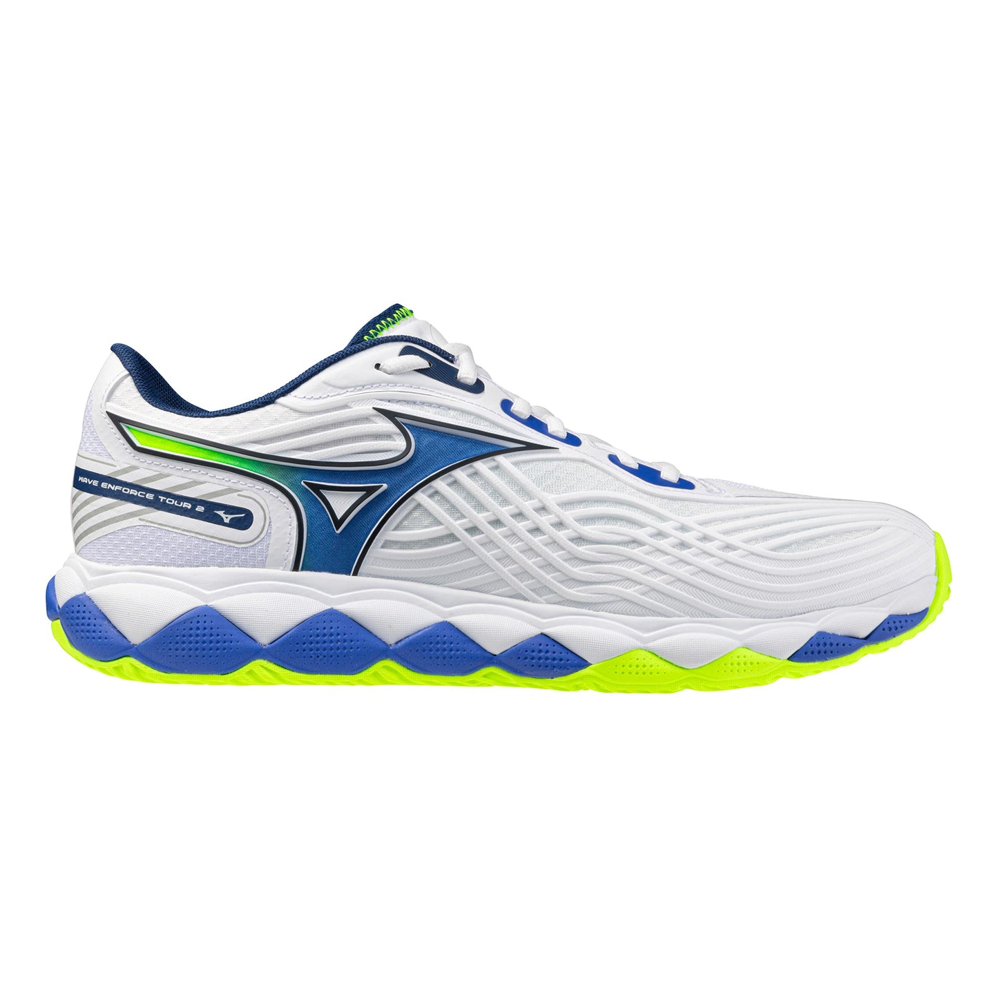 Mizuno Wave Enforce Tour 2 Zapatilla todas las superficies Hombres - blanco, lima