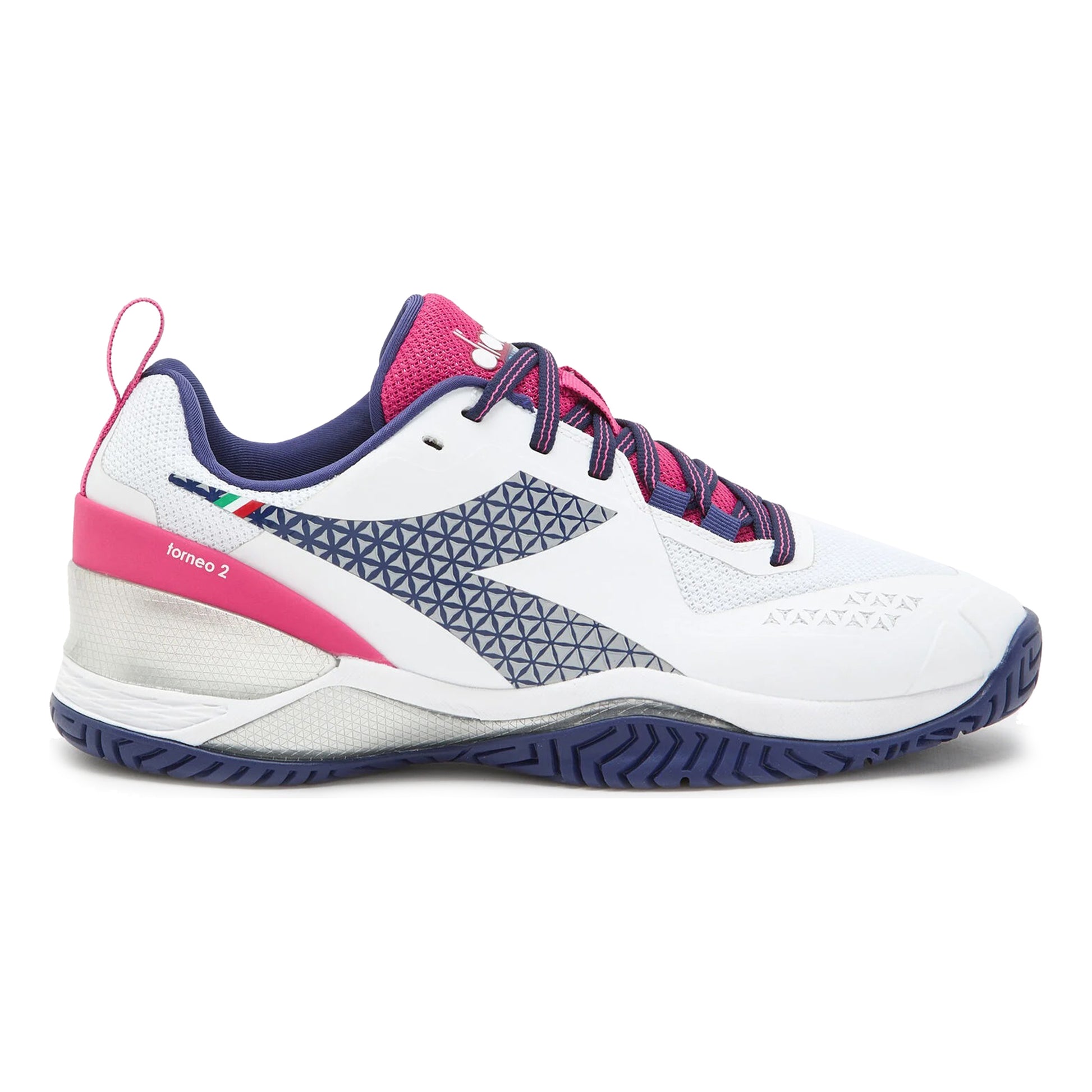 Diadora Blushield Torneo 2 Zapatilla todas las superficies Mujeres - blanco, rojo
