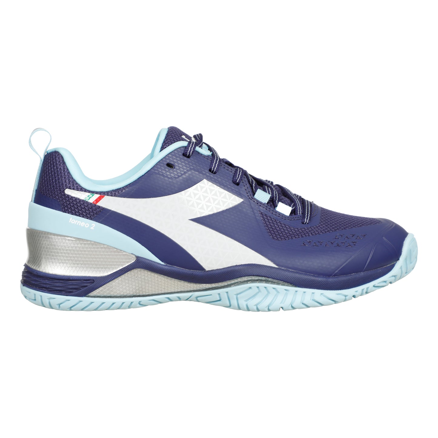 Diadora Blushield Torneo 2 Zapatilla todas las superficies Mujeres - azul oscuro, blanco