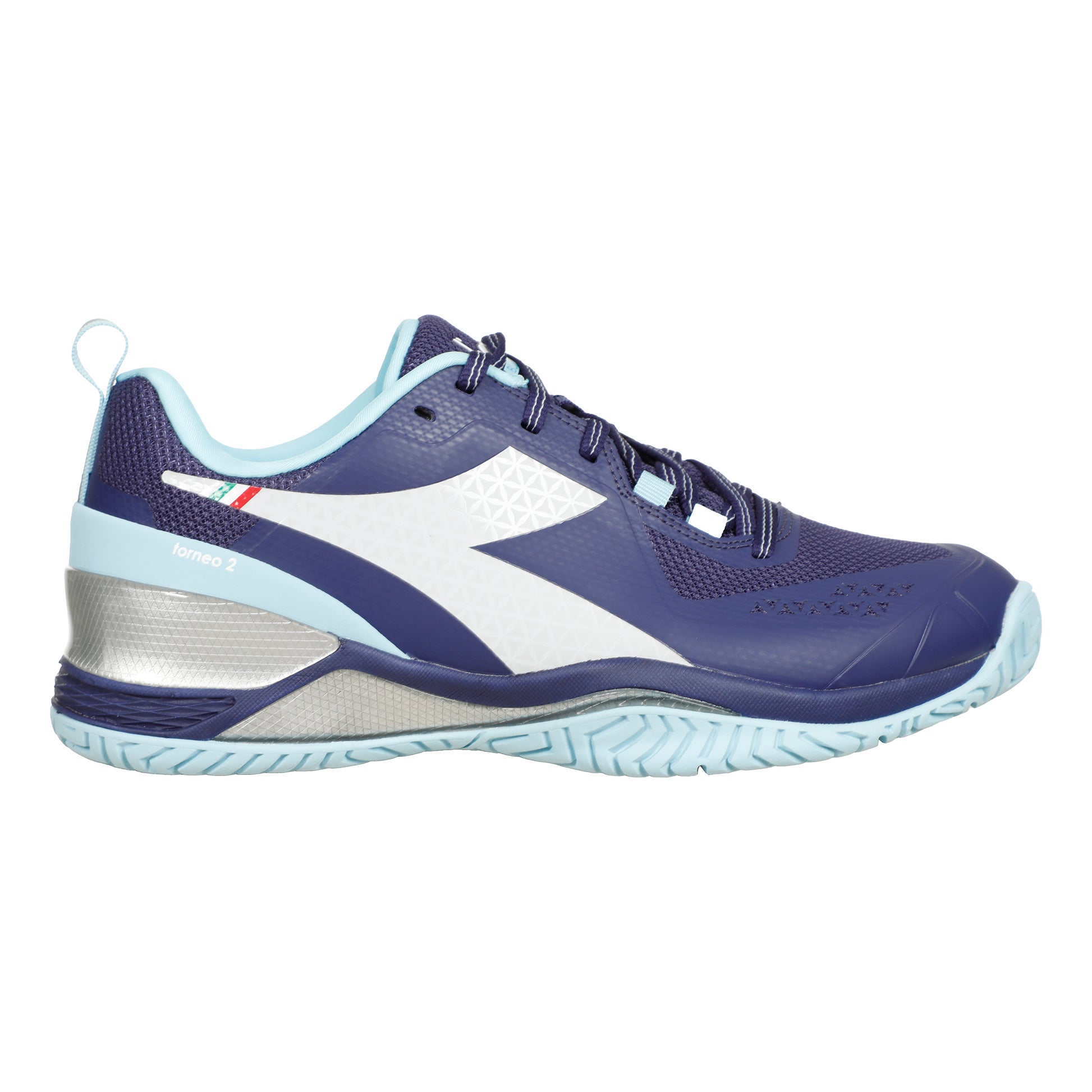 Diadora Blushield Torneo 2 Zapatilla todas las superficies Mujeres - azul oscuro, blanco