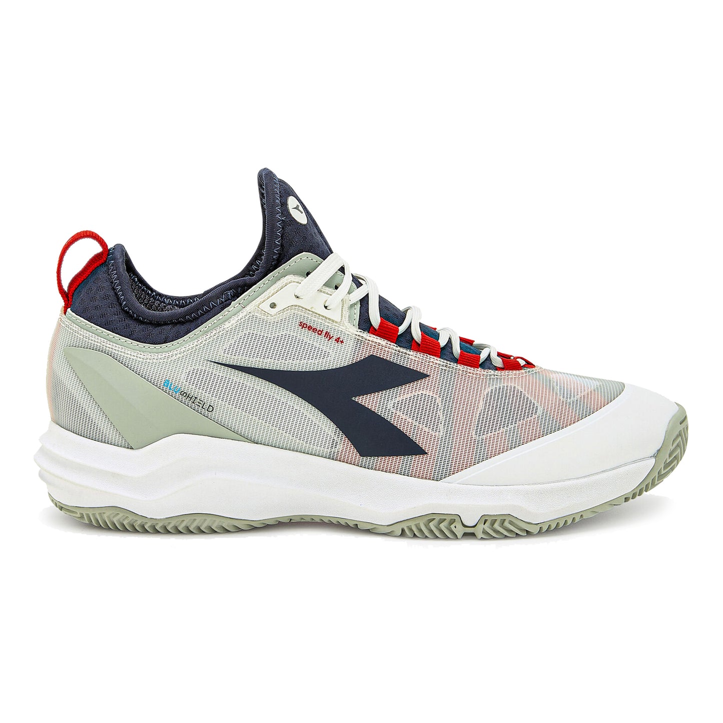 Diadora Speed Blushield Fly 4 + Zapatilla tierra batida Hombres-blanco,rojo