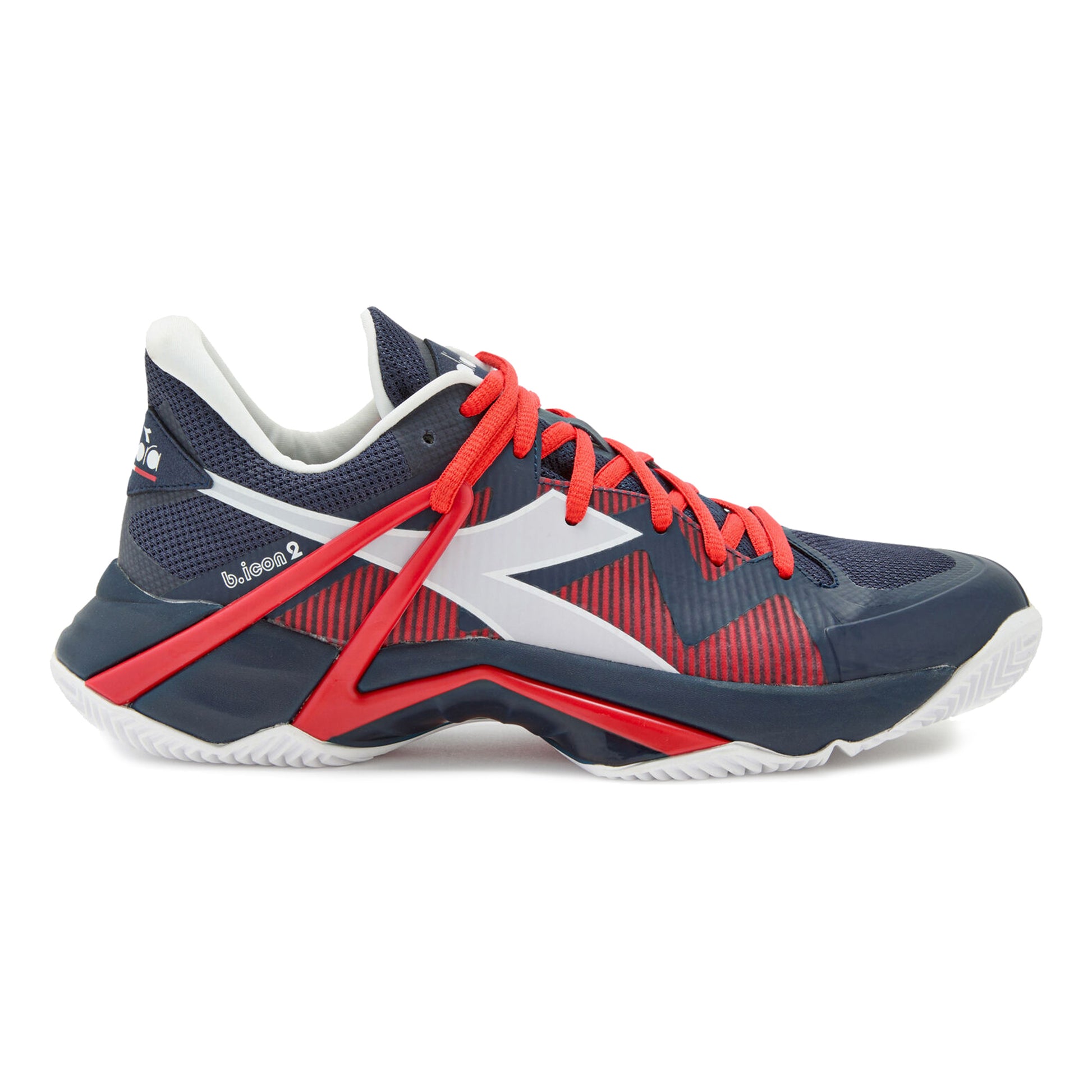 Diadora B.Icon 2 Zapatilla tierra batida Hombres - azul oscuro, rojo