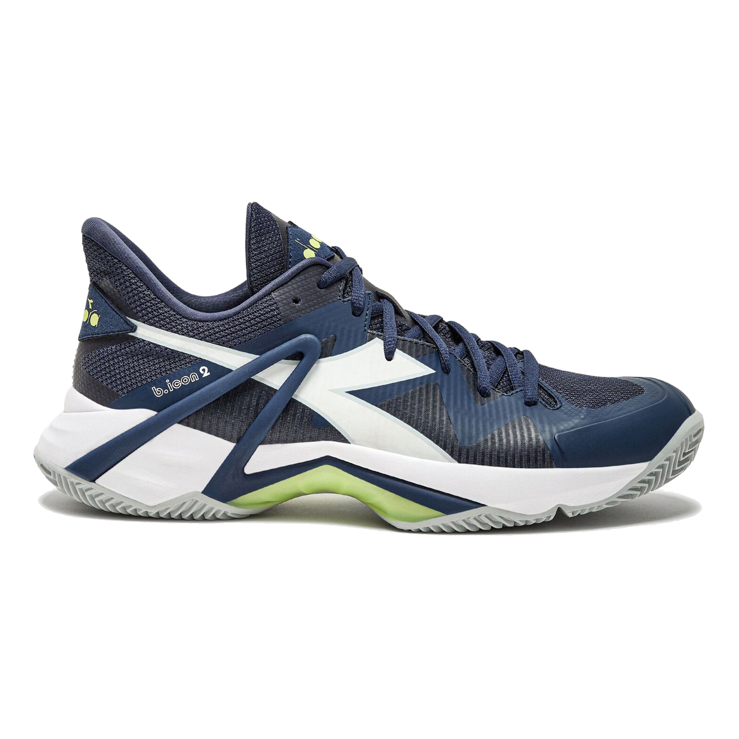 Diadora B.Icon 2 Zapatilla Tierra Batida Hombres-Azul,Blanco