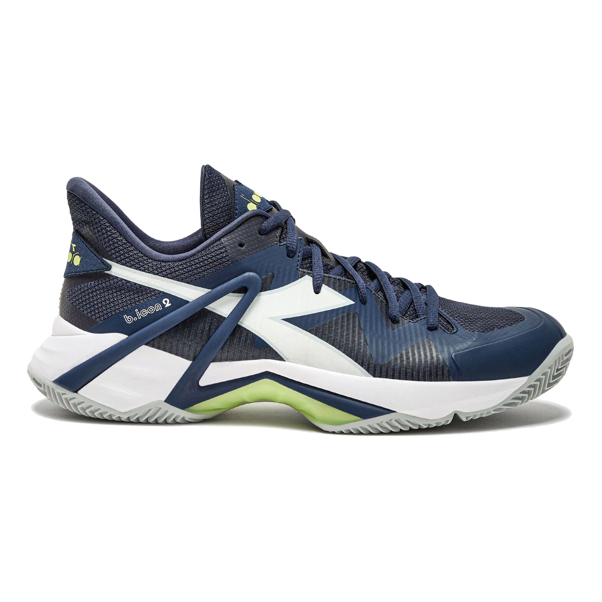 Diadora B.Icon 2 Zapatilla Tierra Batida Hombres-Azul,Blanco