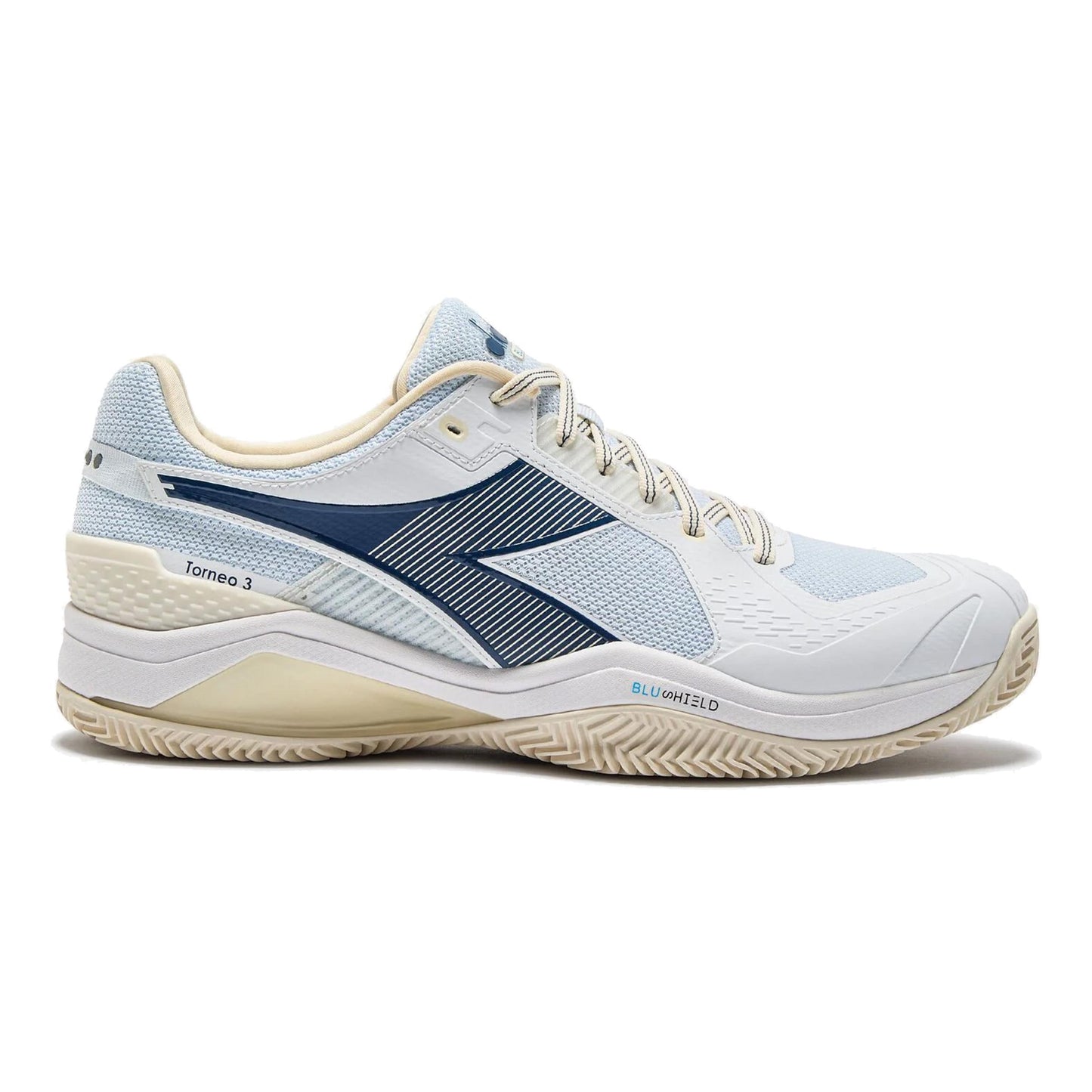 Diadora Blushield Torneo 3 Zapatilla tierra batida Hombres-blanco,azul