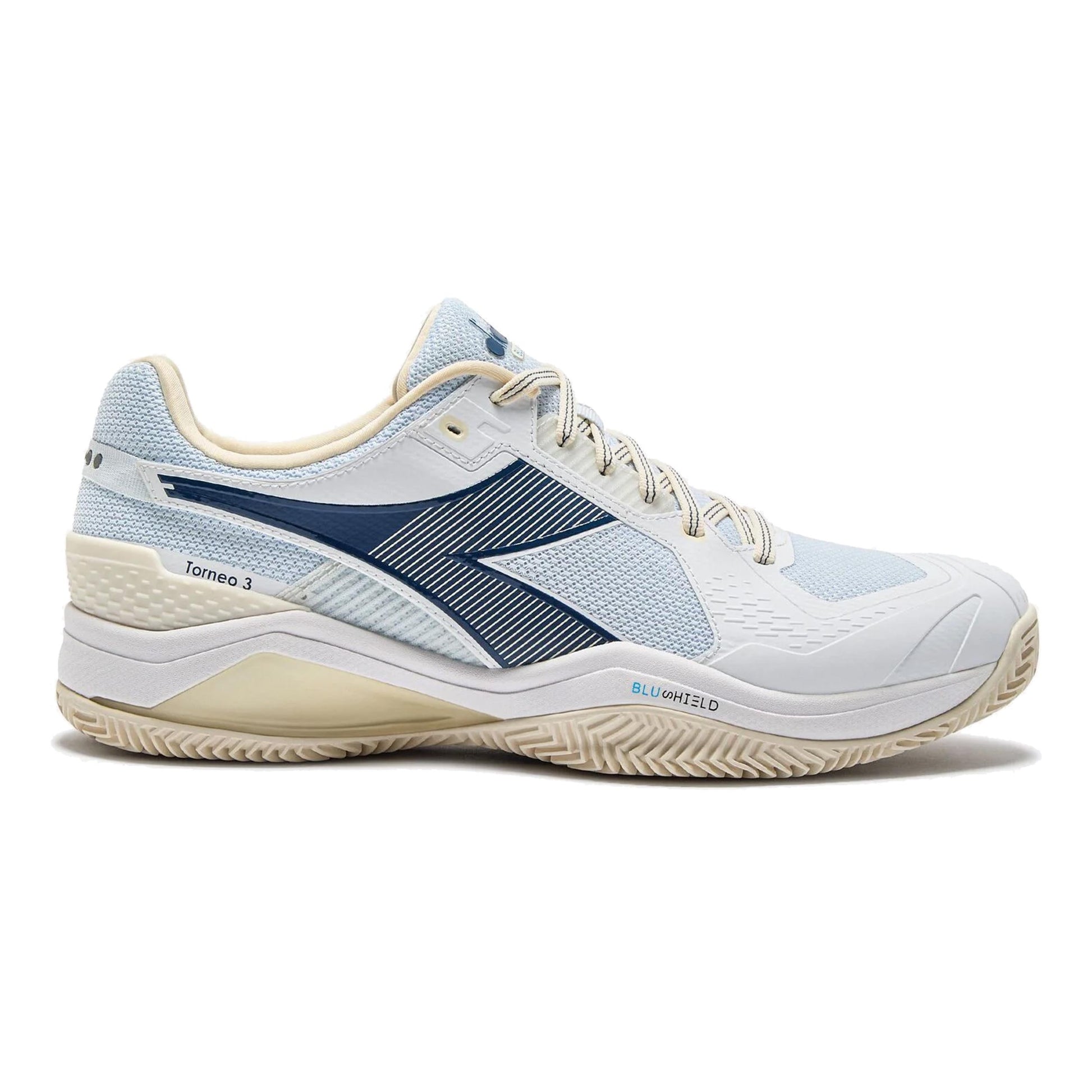 Diadora Blushield Torneo 3 Zapatilla tierra batida Hombres-blanco,azul