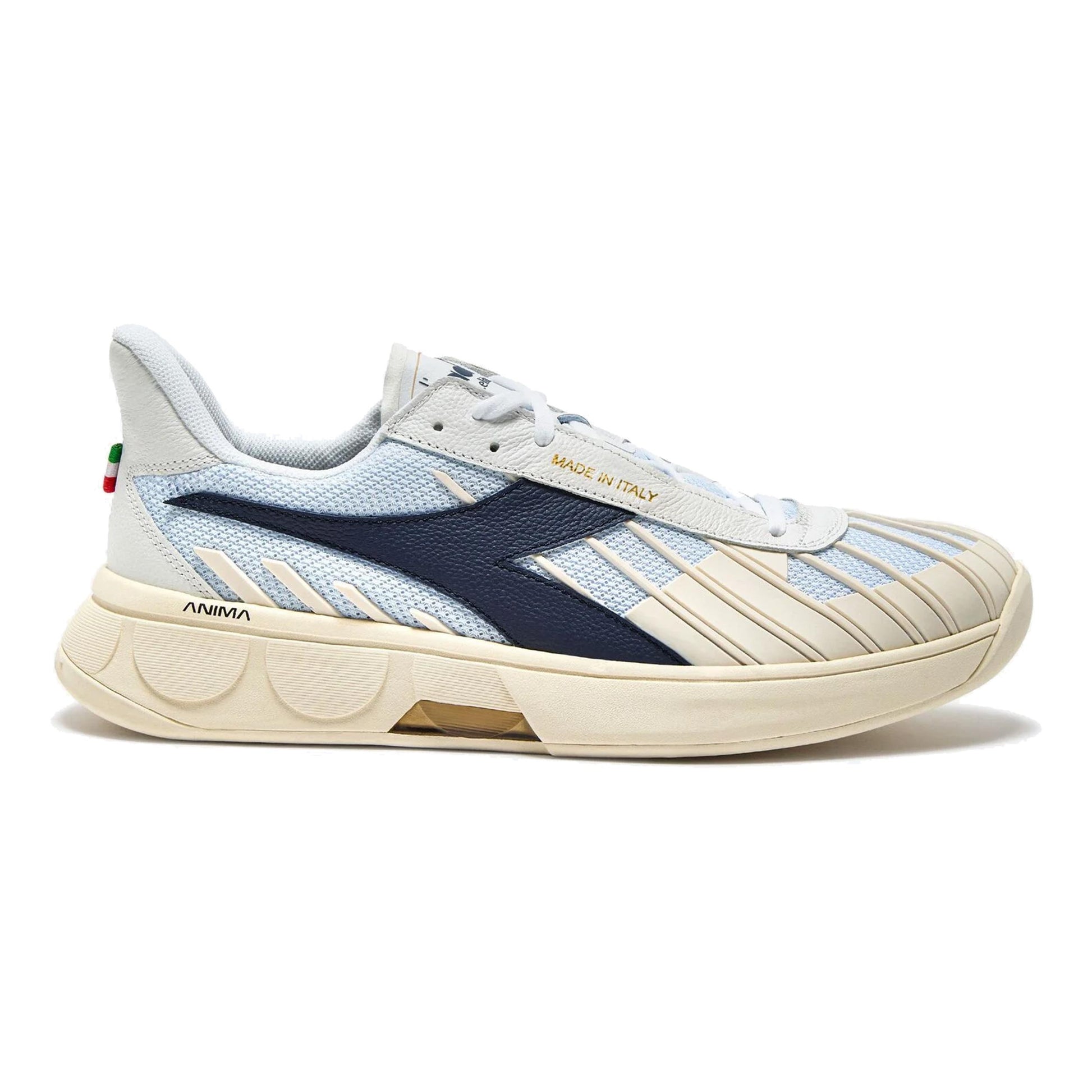 Diadora B. Elite Star Made In Italy Zapatilla Todas Las Superficies Hombres-Blanco,Azul