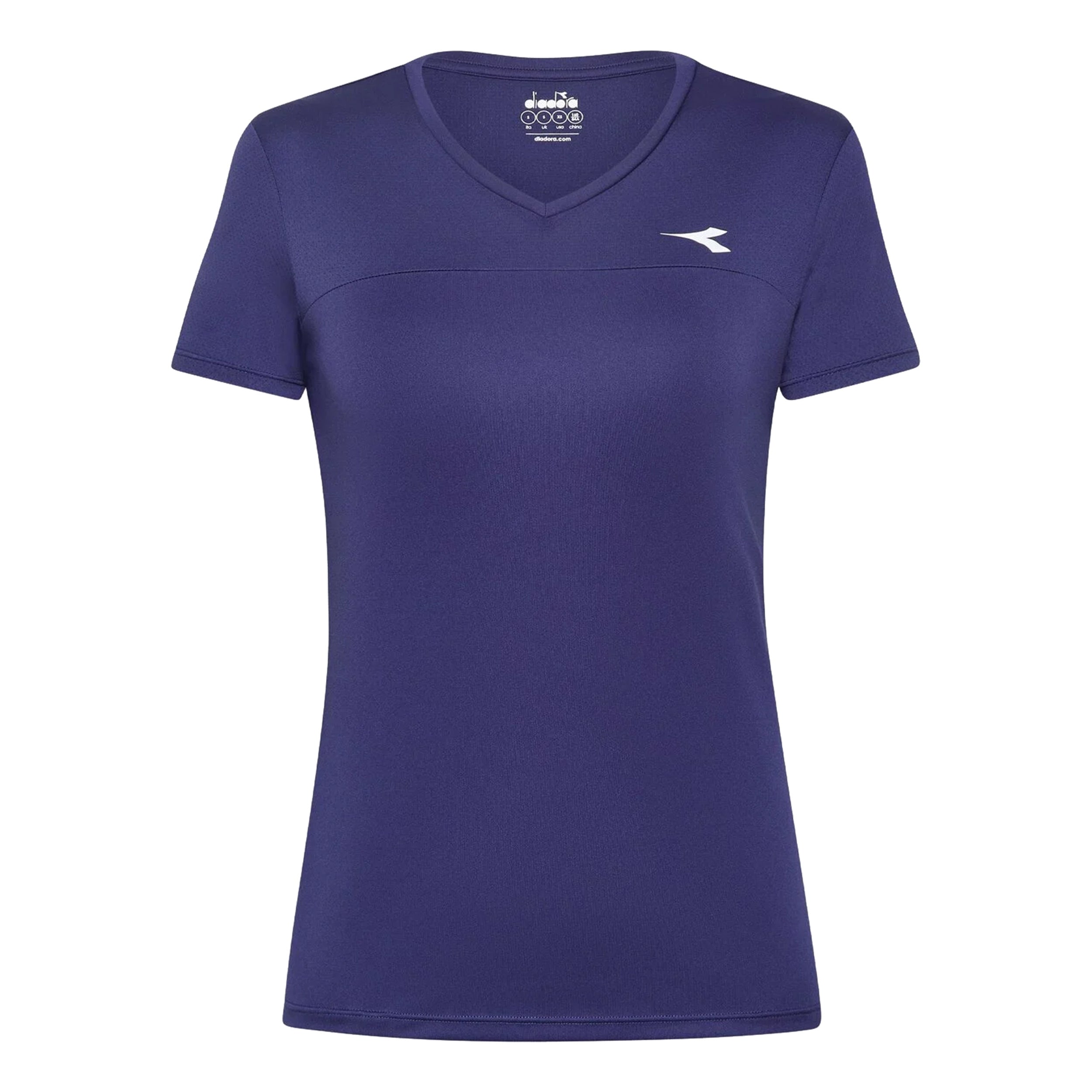 Diadora L. Short Sleeve Camiseta De Manga Corta Mujeres-Azul