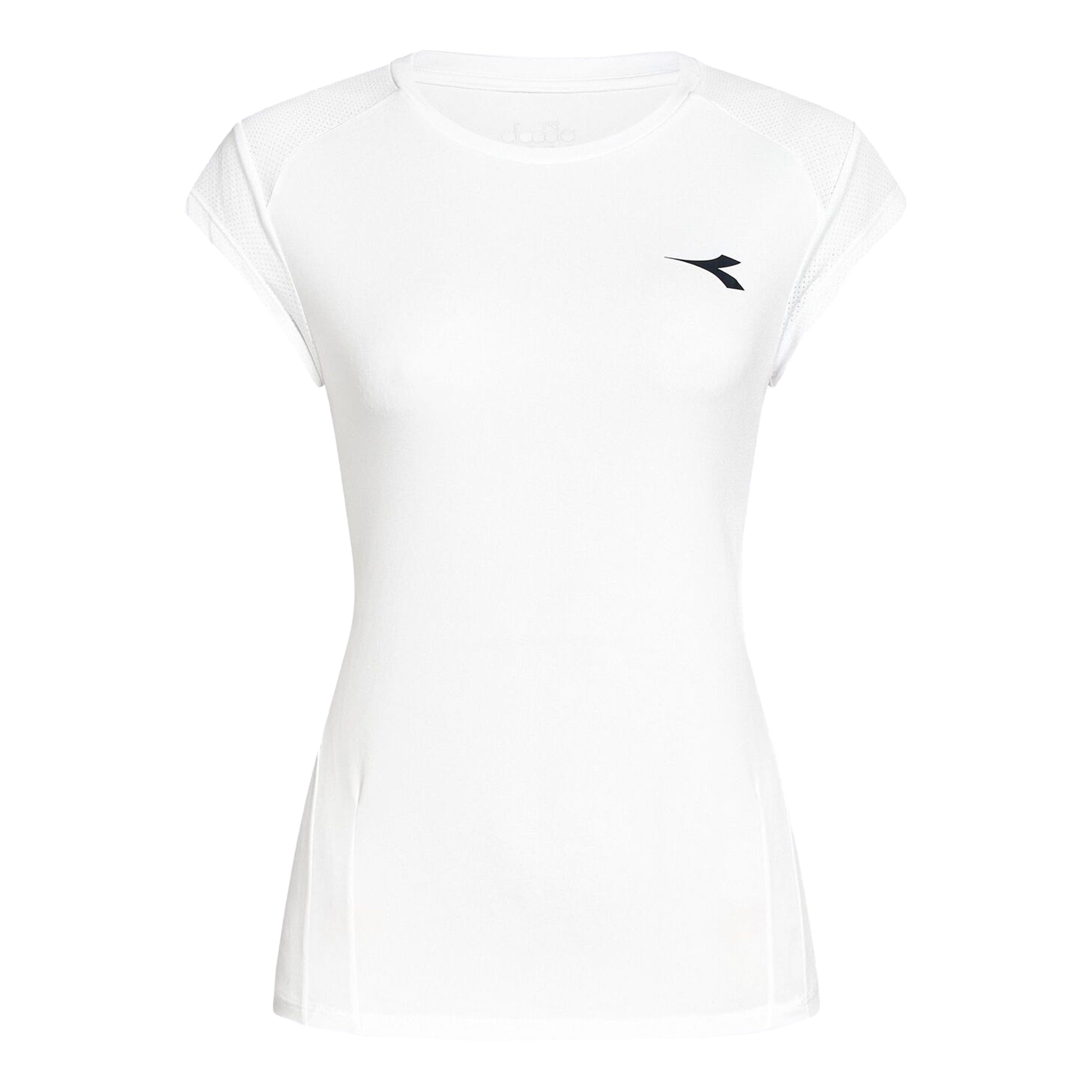 Diadora L. Camiseta De Manga Corta Mujeres-Blanco