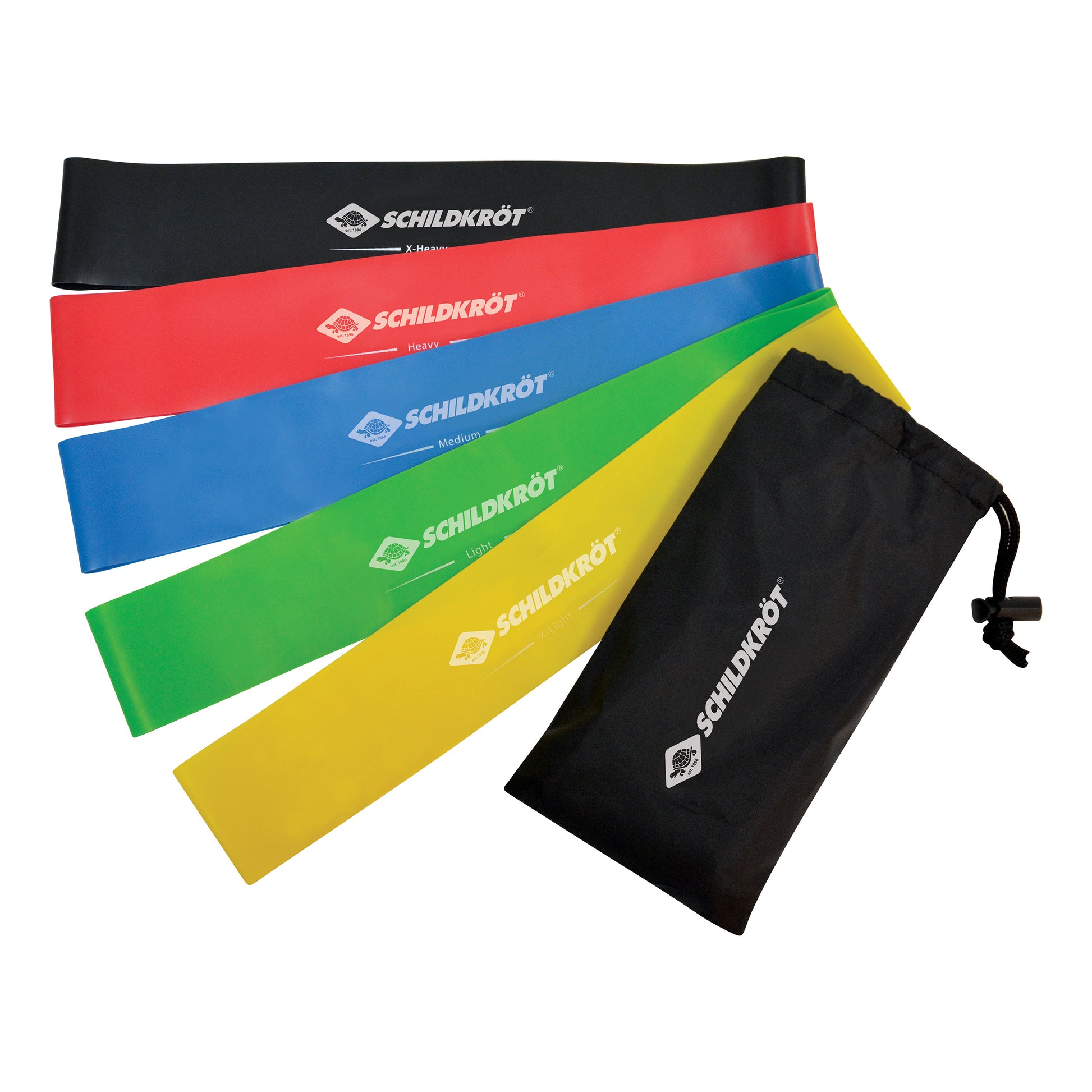 Schildkröt Fitness Mini Resistance Fitnessband 5er Set Bänder-Multicolor