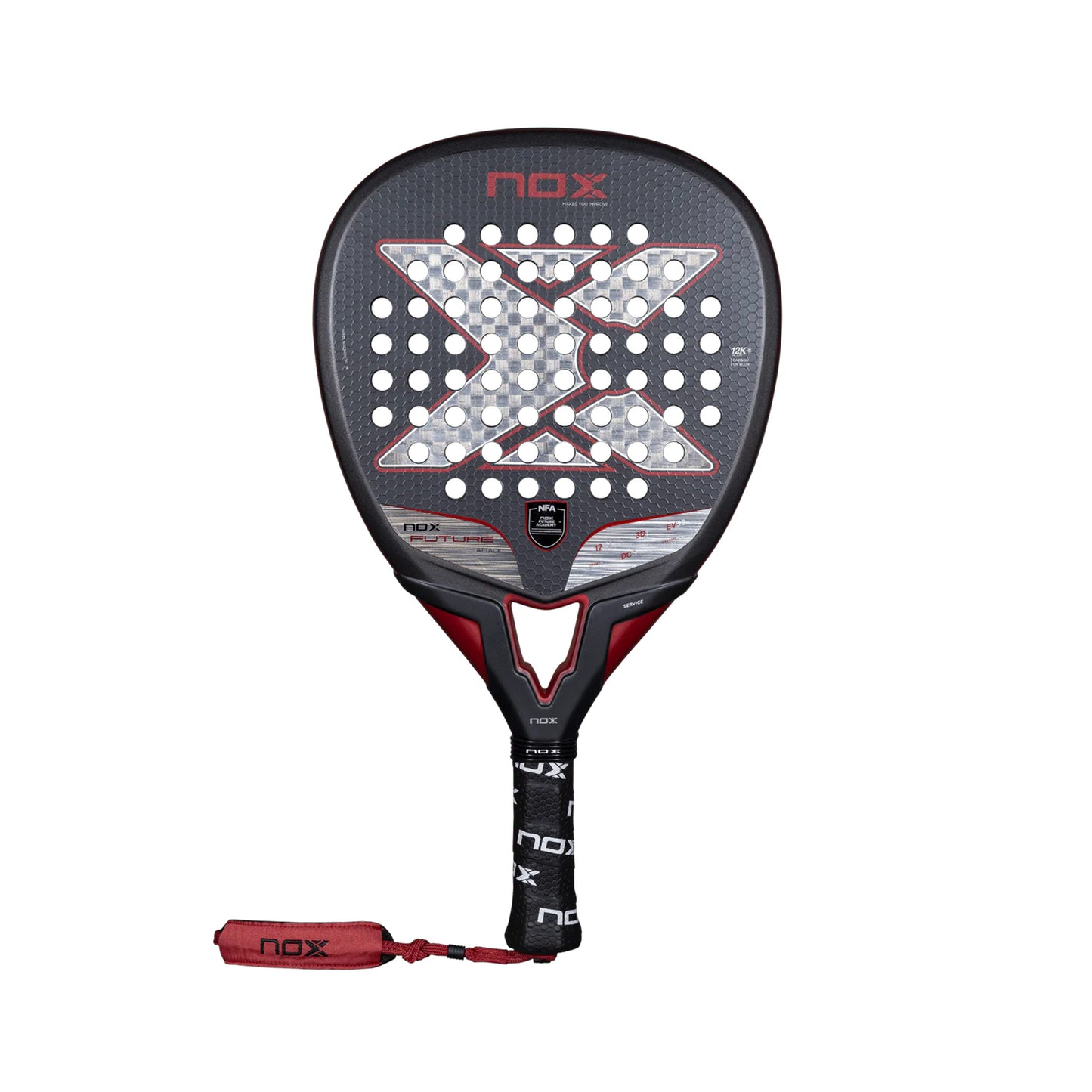 NOX Future 12K Alum Attack NFA Edition Pala de pádel Raqueta de segunda mano