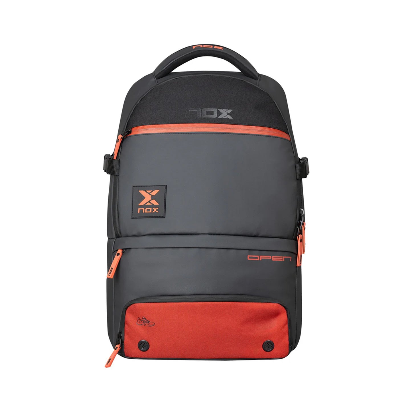 NOX Open Series Mochila-Negro,Naranja