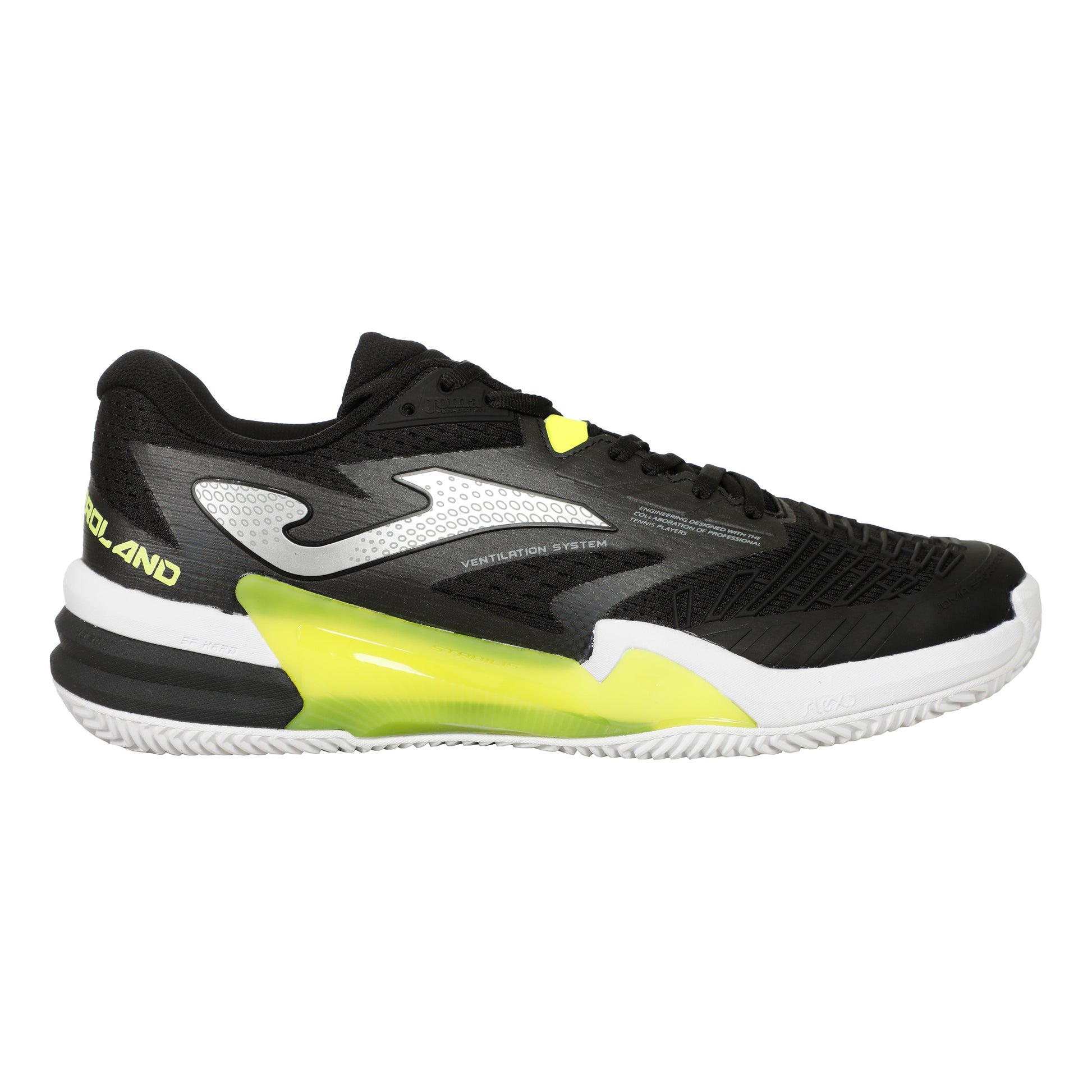 Joma Roland Zapatilla Tierra Batida Hombres-Negro