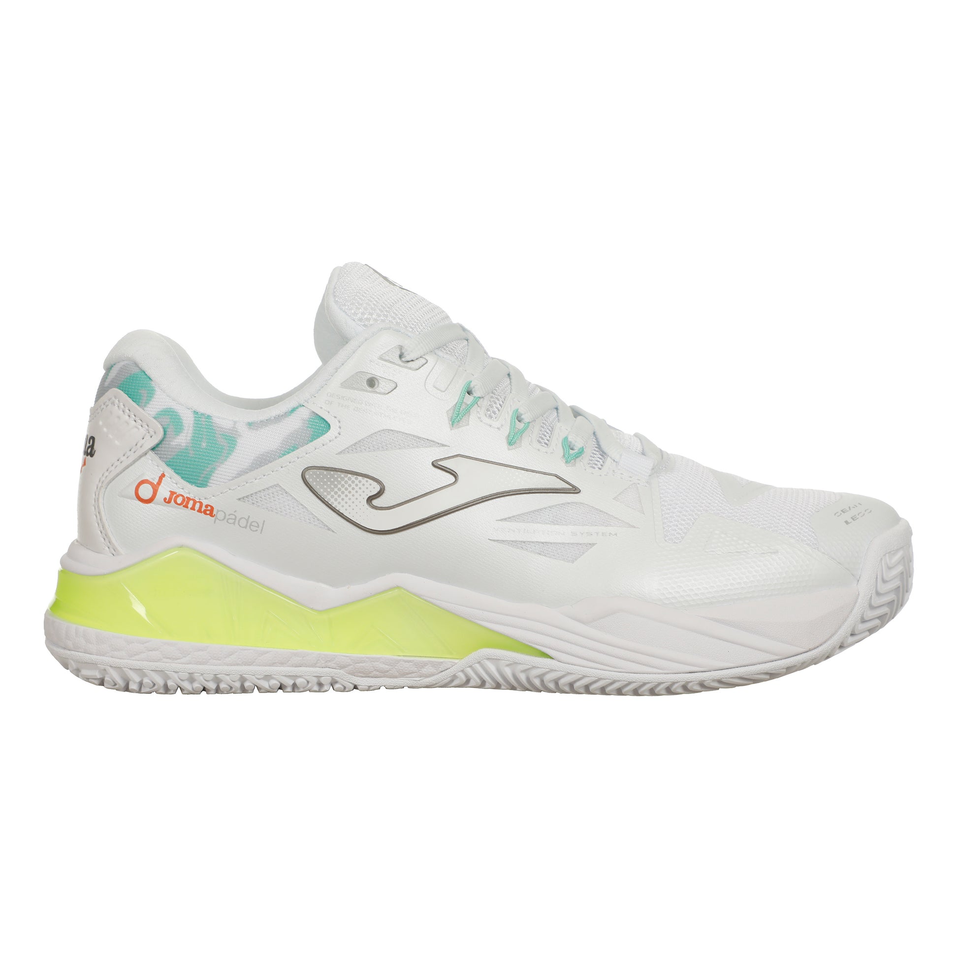 Joma Spin Zapatilla de pádel Mujeres - blanco, verde