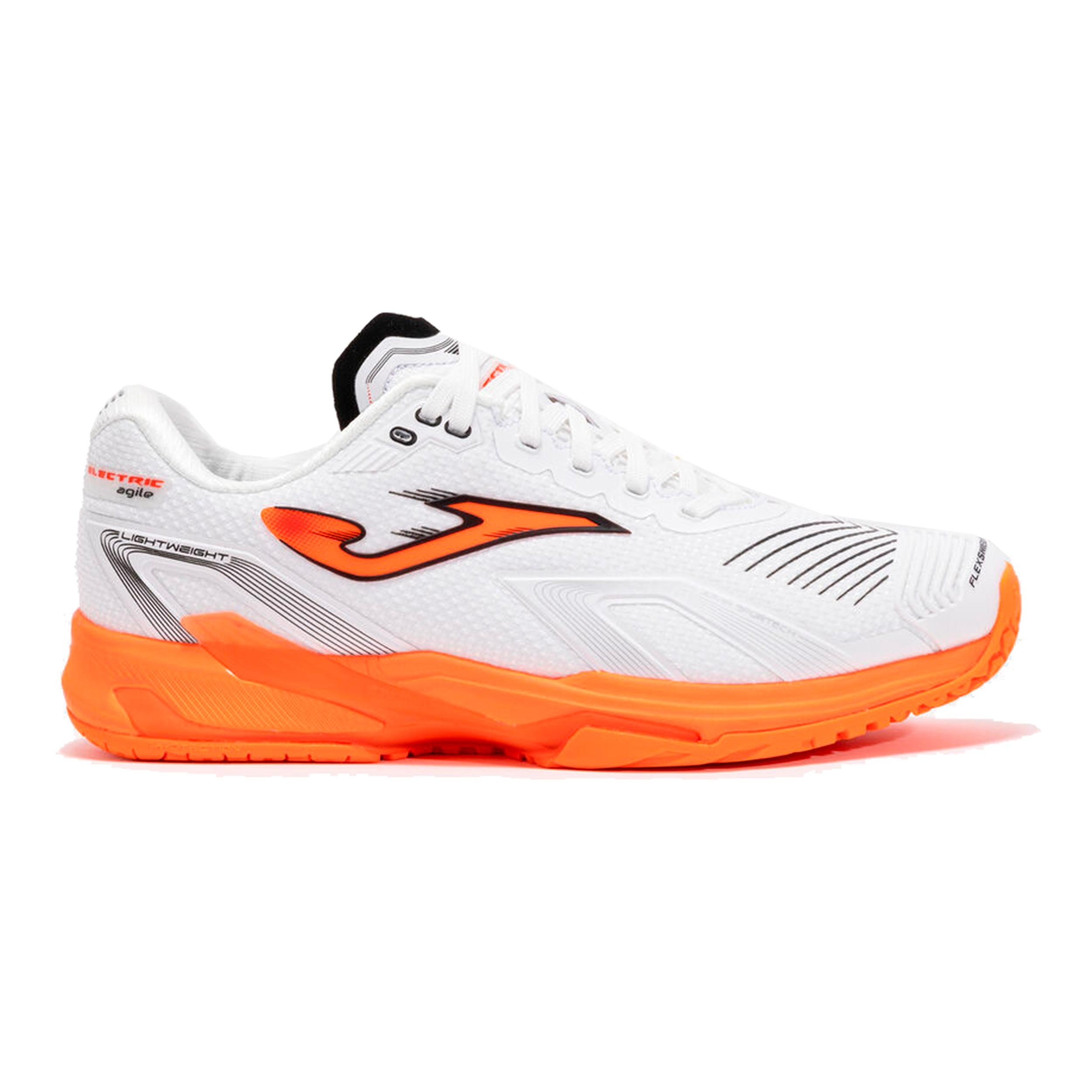Joma Electric Zapatilla de pista dura Hombres - blanco, naranja