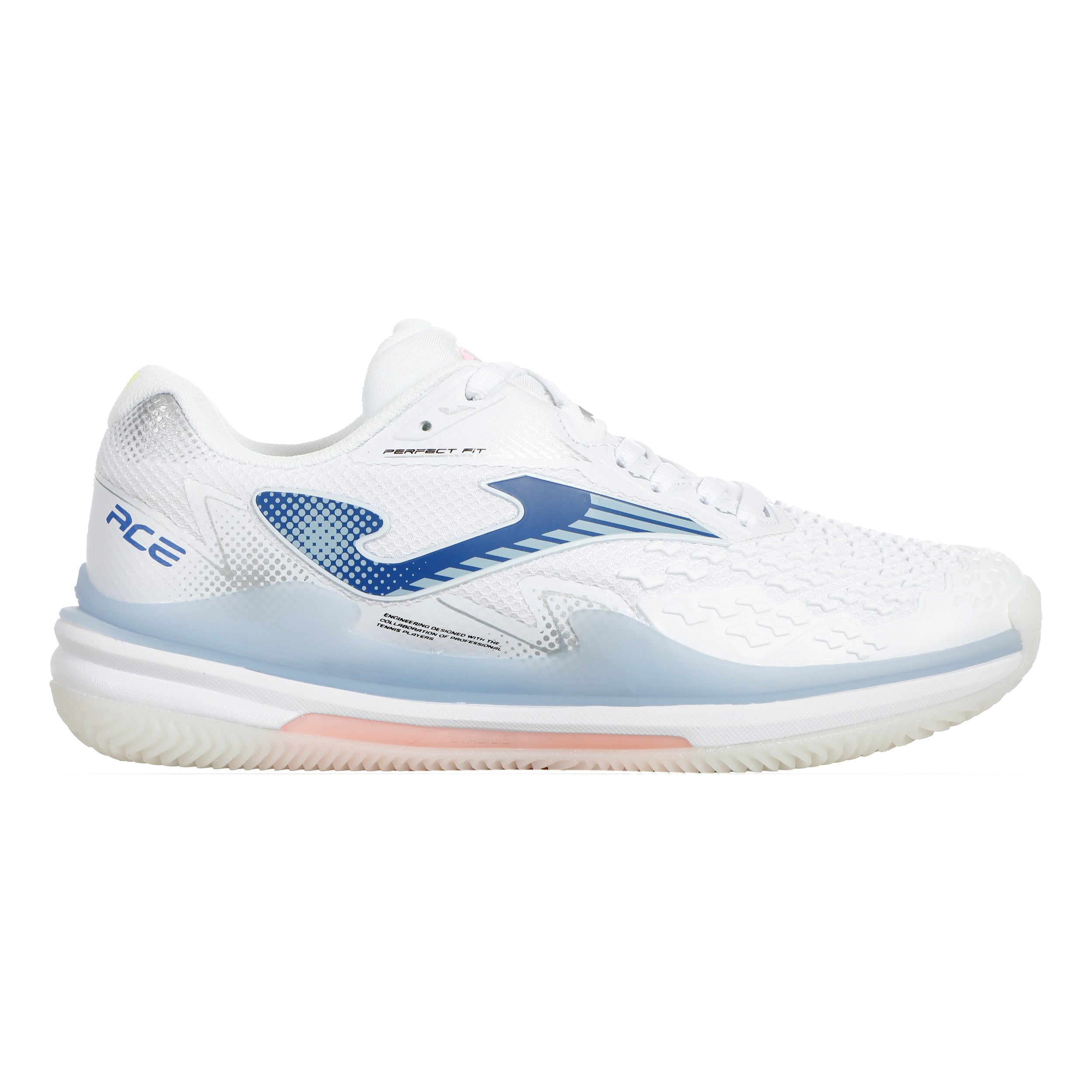 Joma Ace Zapatilla Tierra Batida Mujeres-Blanco