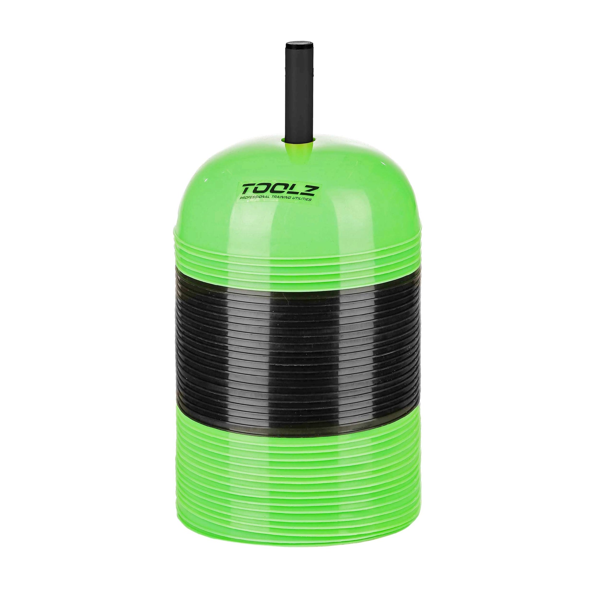 TOOLZ Cono De Señalización Pack De 40-Verde,Negro