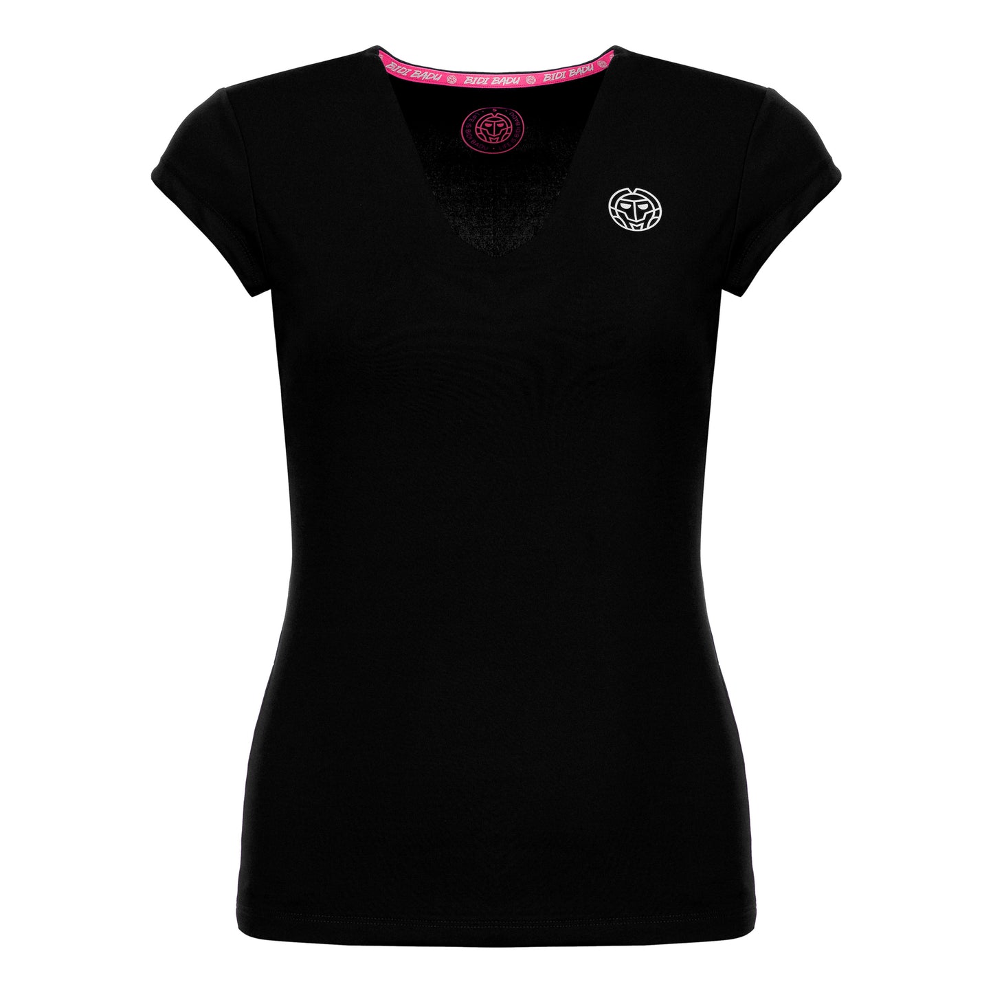 BIDI BADU Bella 2.0 Tech V-Neck Camiseta de manga corta Mujeres - negro, blanco
