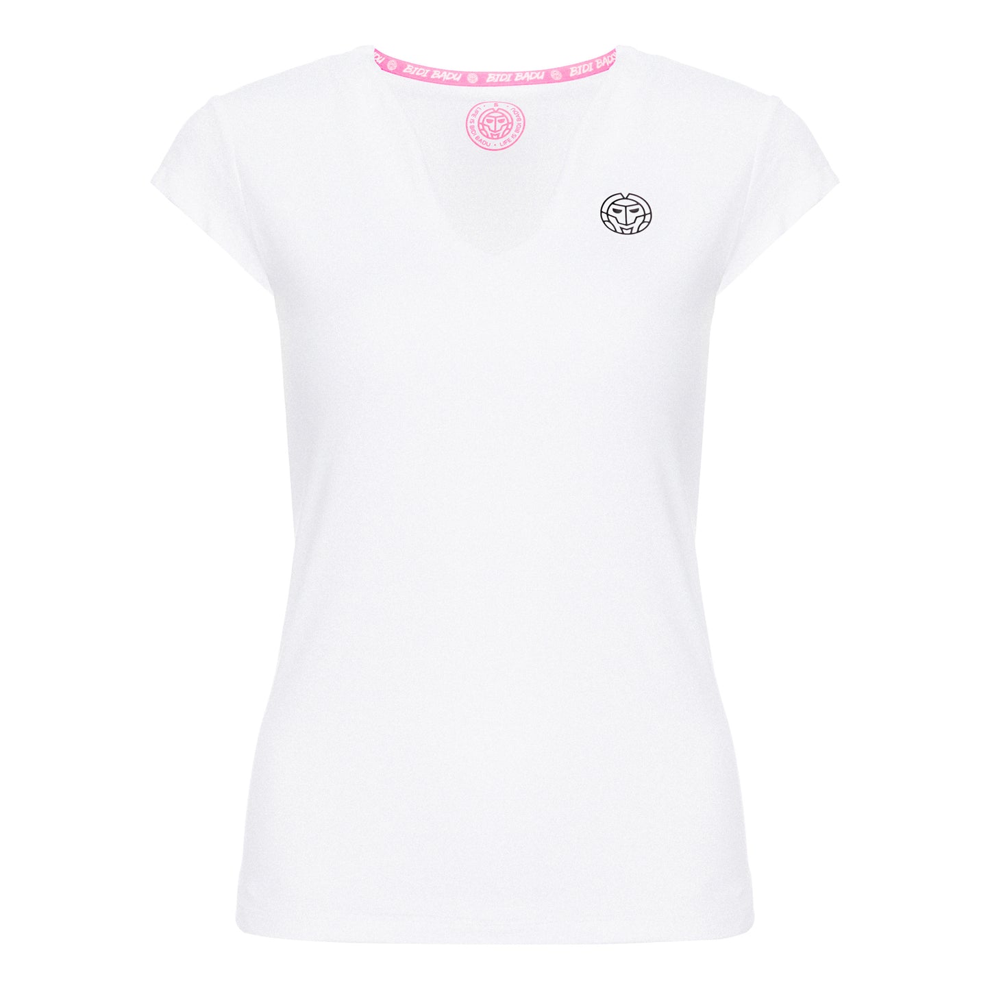 BIDI BADU Bella 2.0 Tech V-Neck Camiseta de manga corta Mujeres - blanco, negro