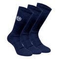 Don Carlito Crew Move Calcetines De Tenis Pack De 3-Azul Oscuro,Blanco
