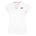 Crew V-Neck Camiseta De Manga Corta Mujeres-Blanco