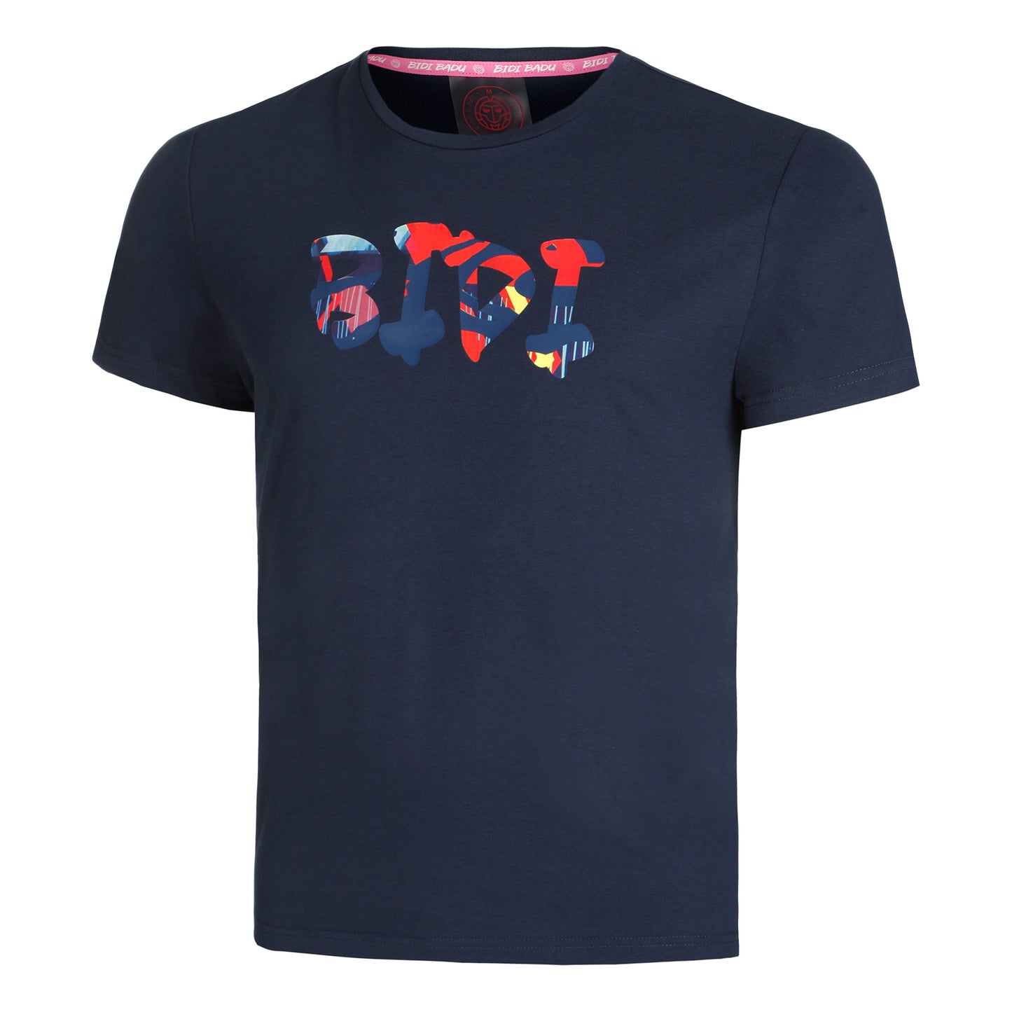 BIDI BADU Wild Arts Chill Camiseta De Manga Corta Hombres-Azul Oscuro,Multicolor