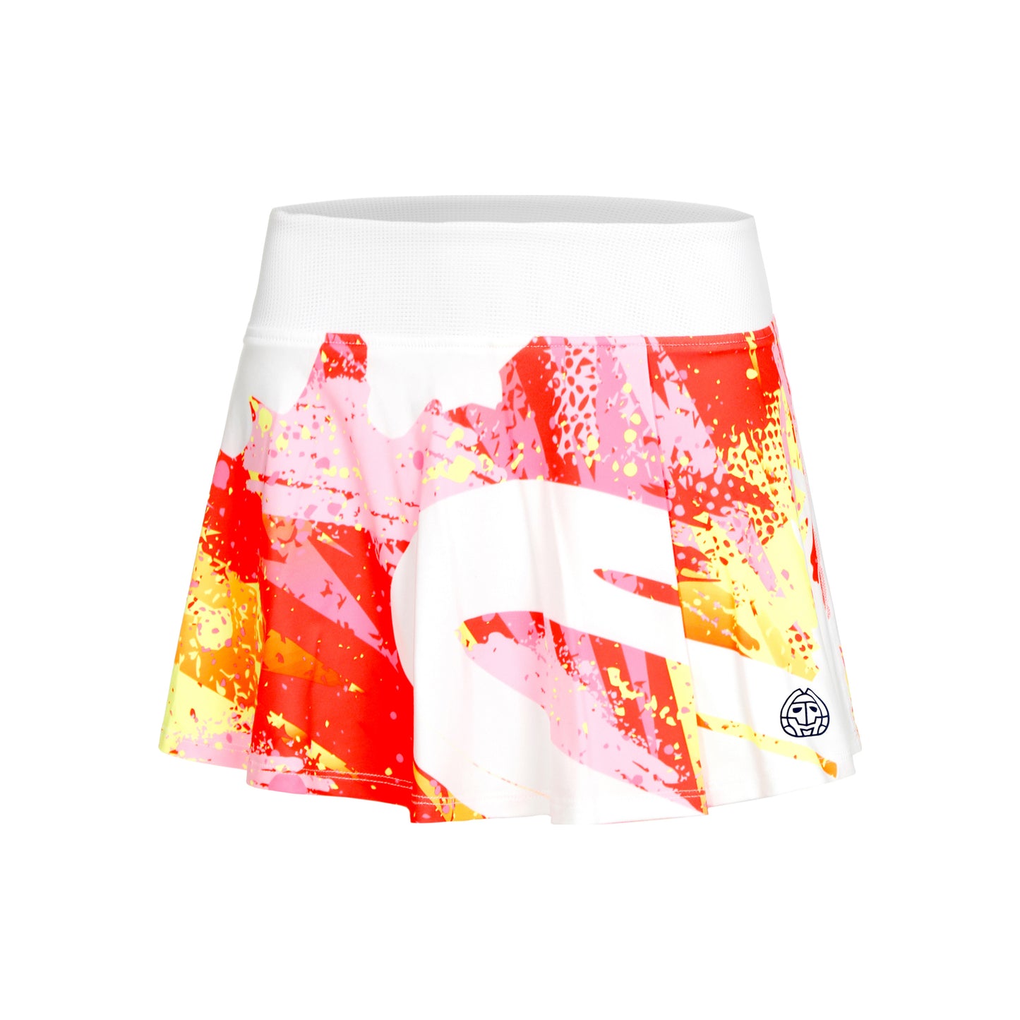 BIDI BADU Wild Arts Printed Wavy Junior Falda Chicas - blanco, multicolor