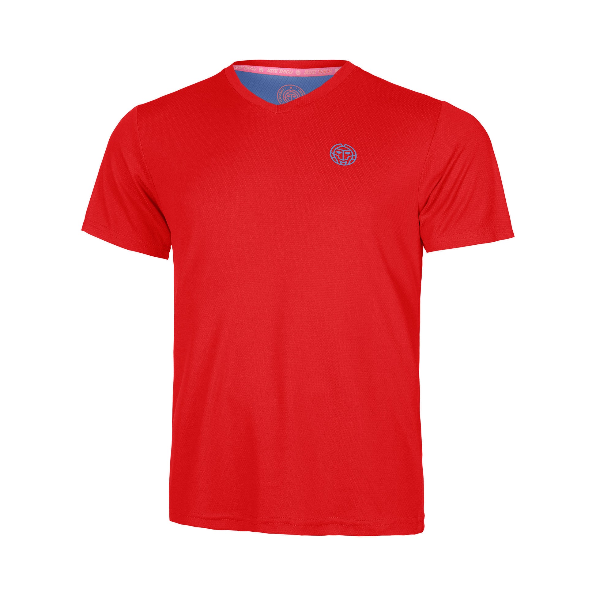 BIDI BADU Crew Inside Out V-Neck Camiseta de manga corta Chicos - rojo, azul