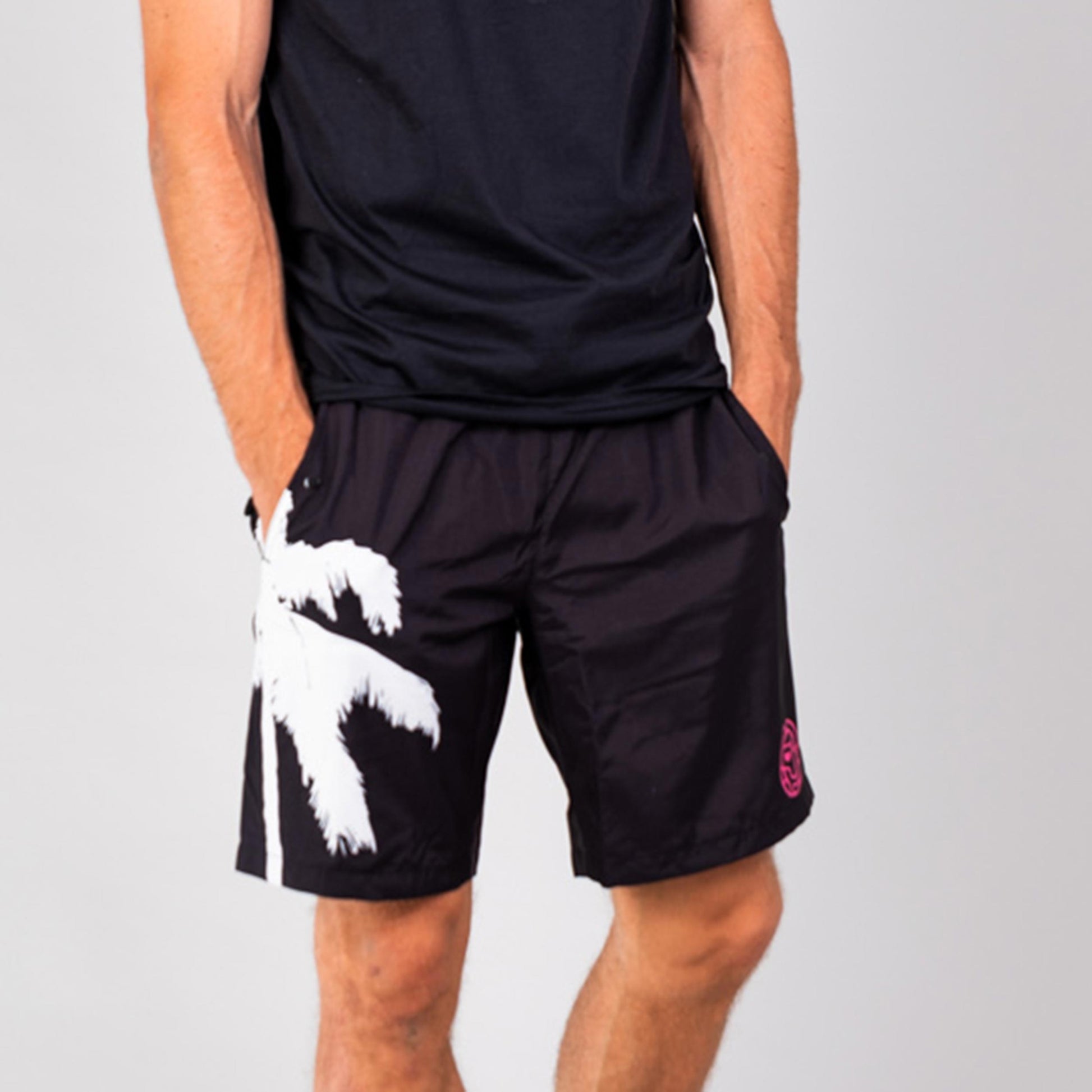 BIDI BADU Kayra Tech Swim Shorts Hombres-Negro
