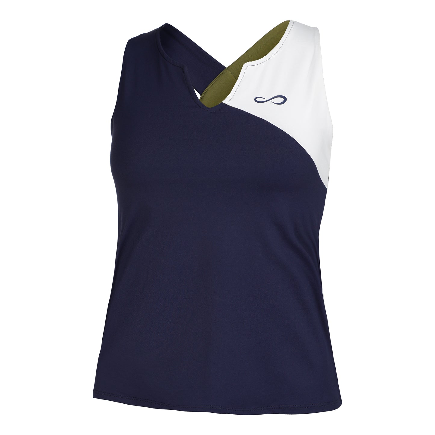 Endless Bliss Camiseta de tirantes Mujeres - azul oscuro, blanco