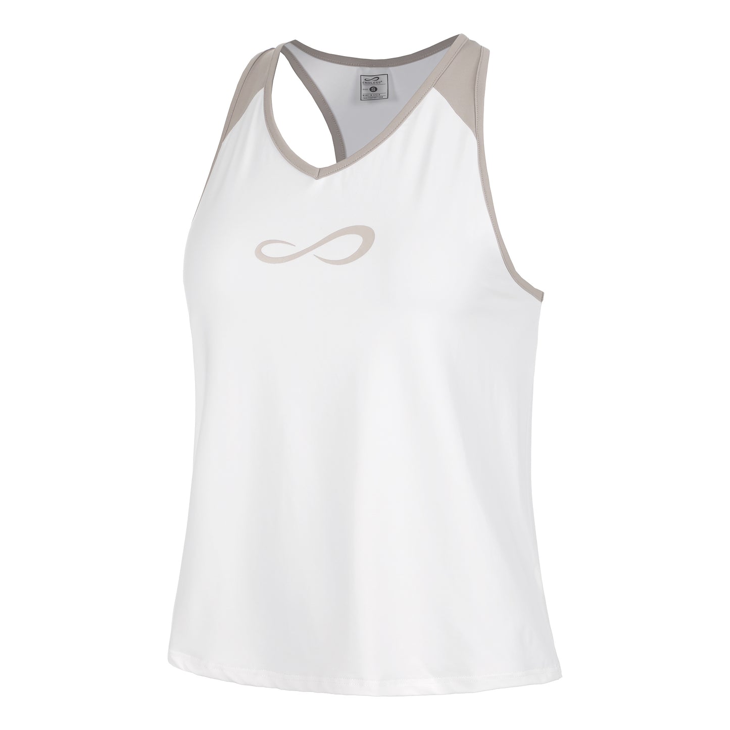 Endless Speed V Camiseta de tirantes Mujeres - blanco, beige