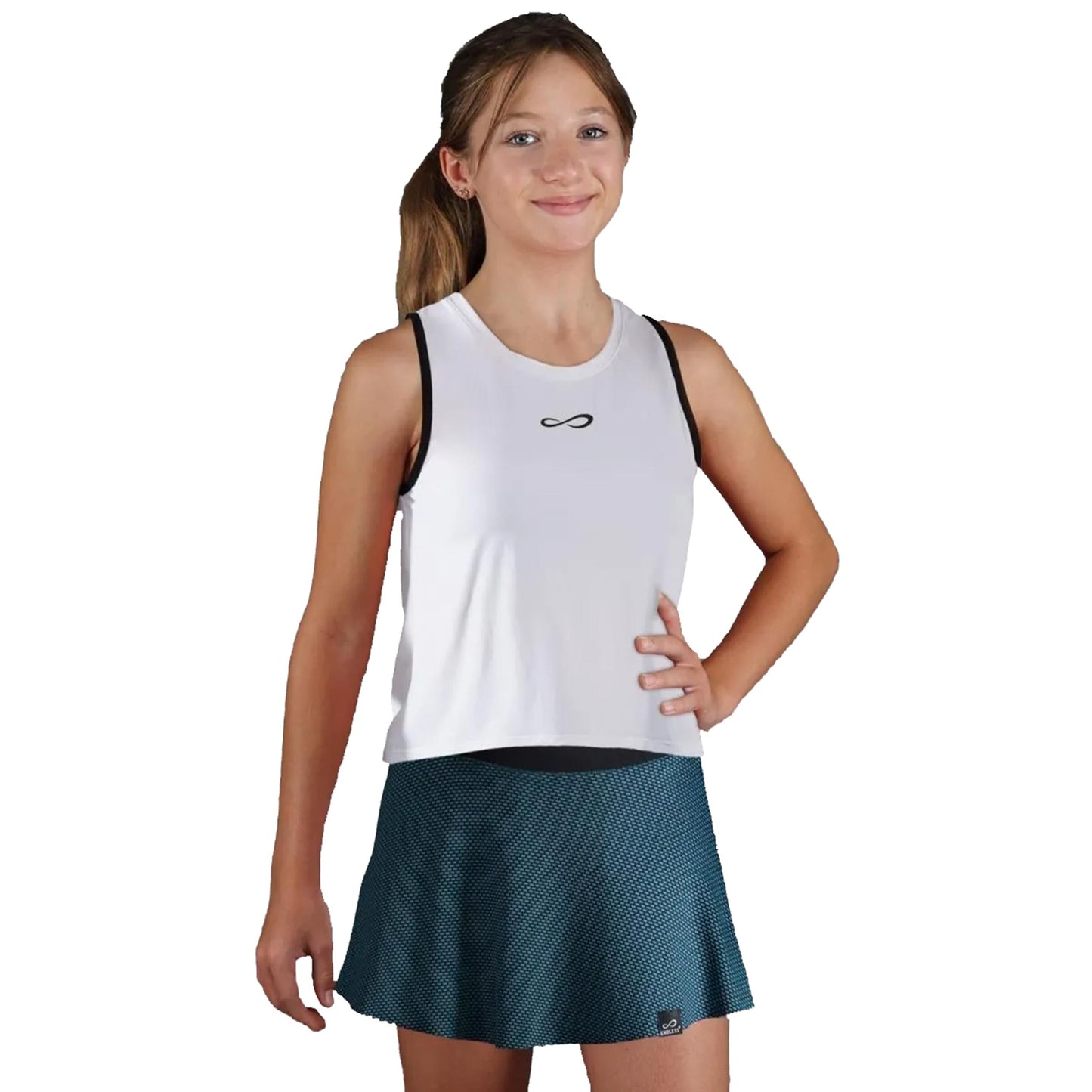 Endless Court Camiseta de tirantes Chicas - blanco,
