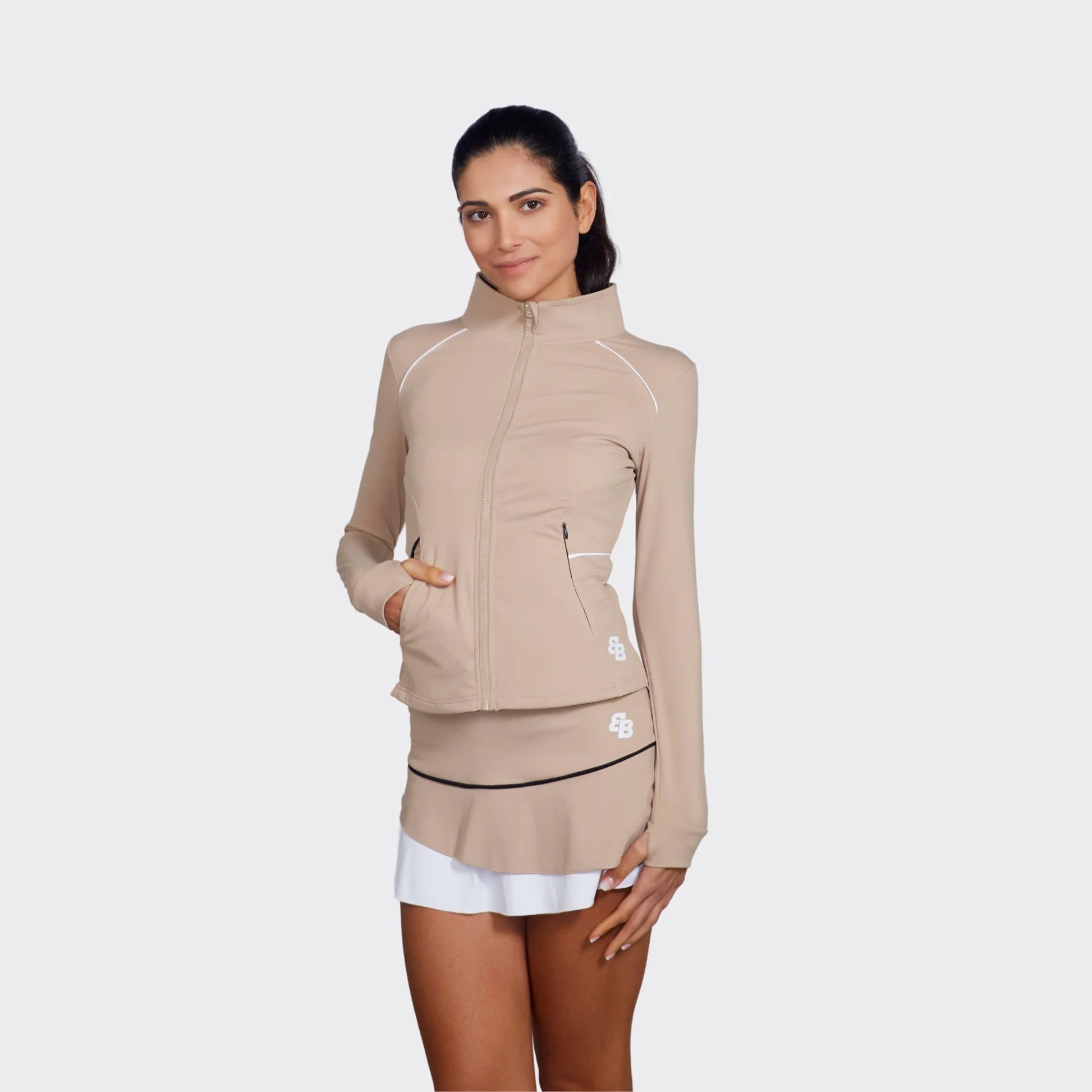 BB by Belen Berbel Hina Chaqueta de entrenamiento Mujeres-beige