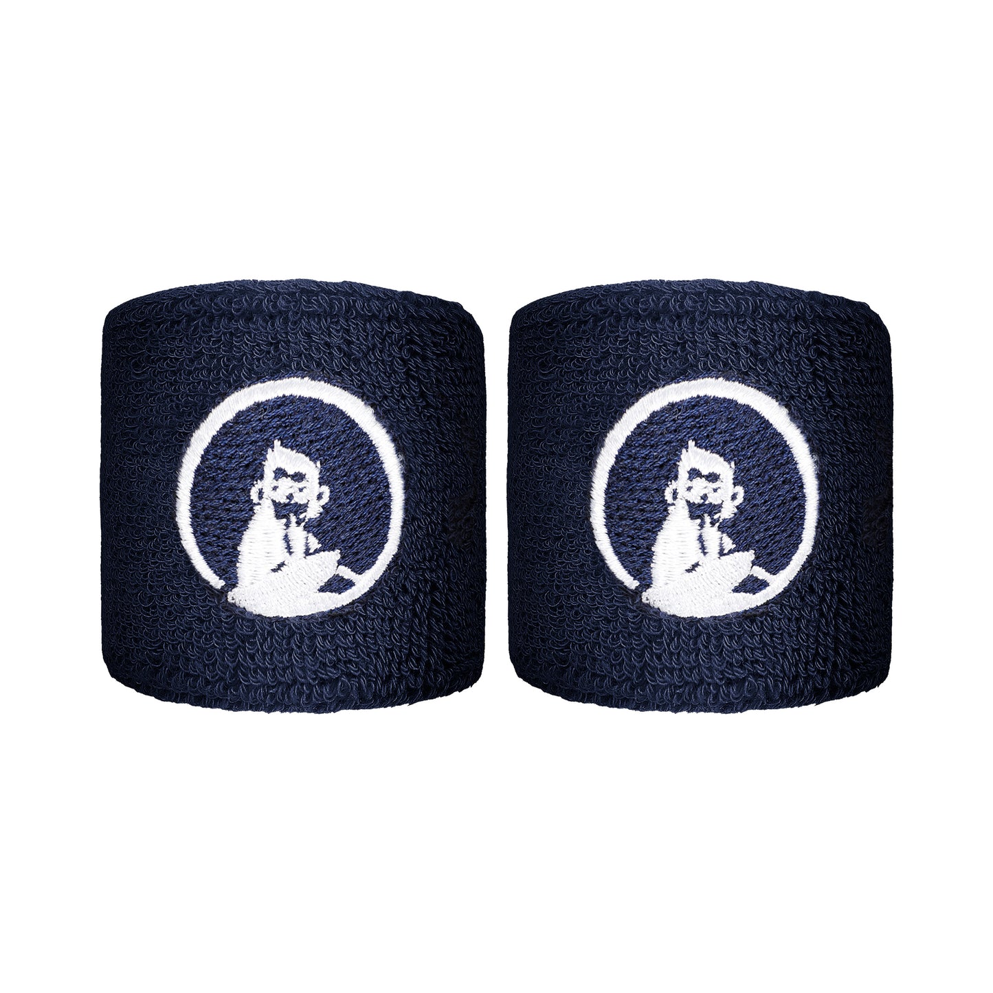 Quiet Please Cinta para sudor Pack de 2 corto - azul