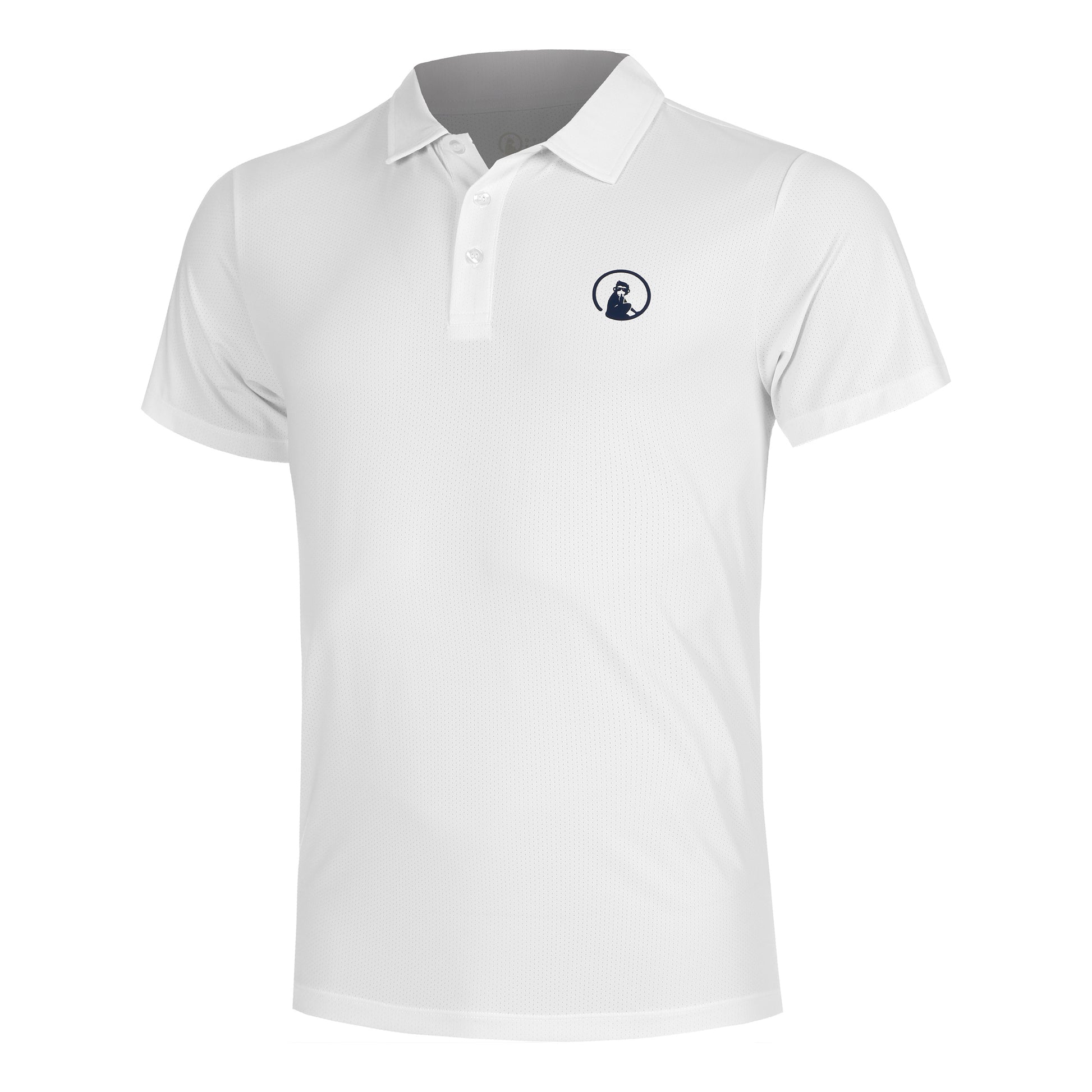 Quiet Please Tournament Polo Hombres-Blanco