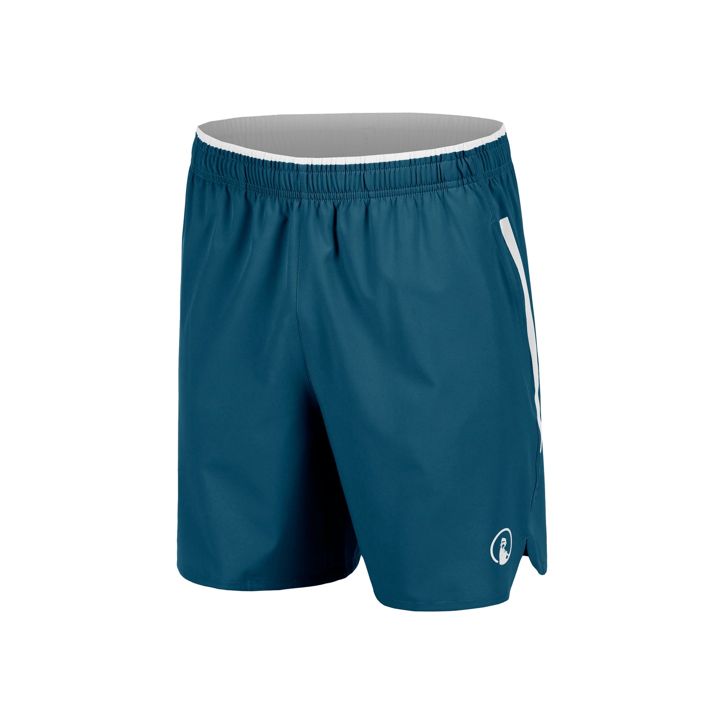 Quiet Please Create Drop 7in Shorts Hombres-Color Petróleo,Blanco