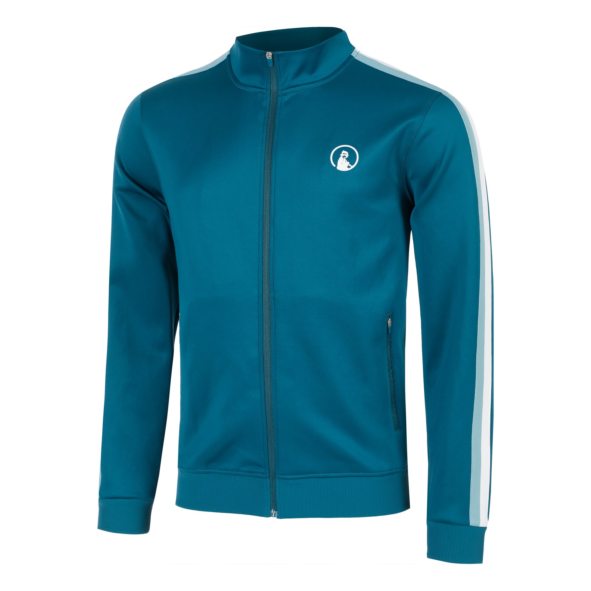 Quiet Please Create Stripes Chaqueta De Entrenamiento Hombres-Color Petróleo,Multicolor